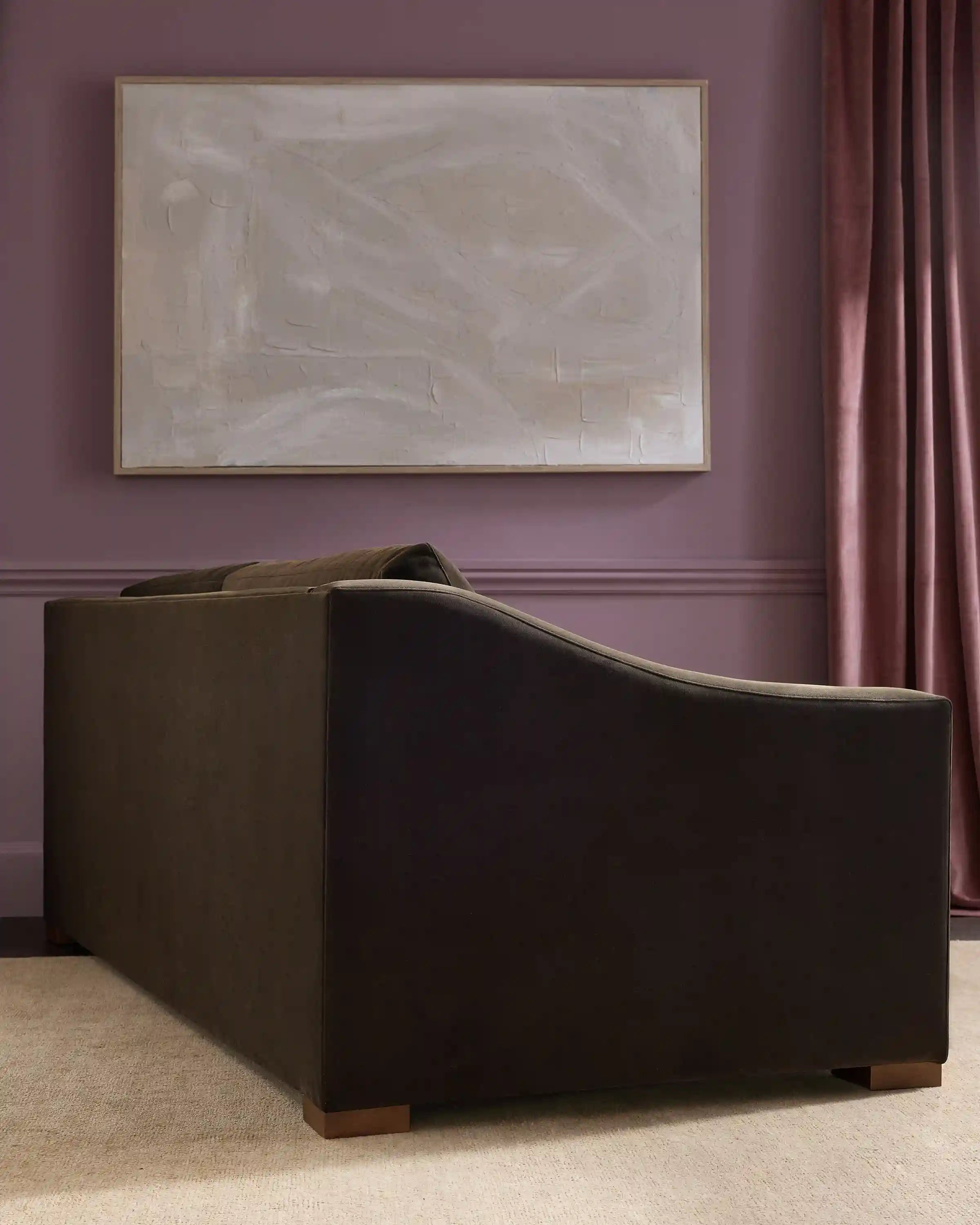 Hollis Slope Arm Sofa in Performance Velvet