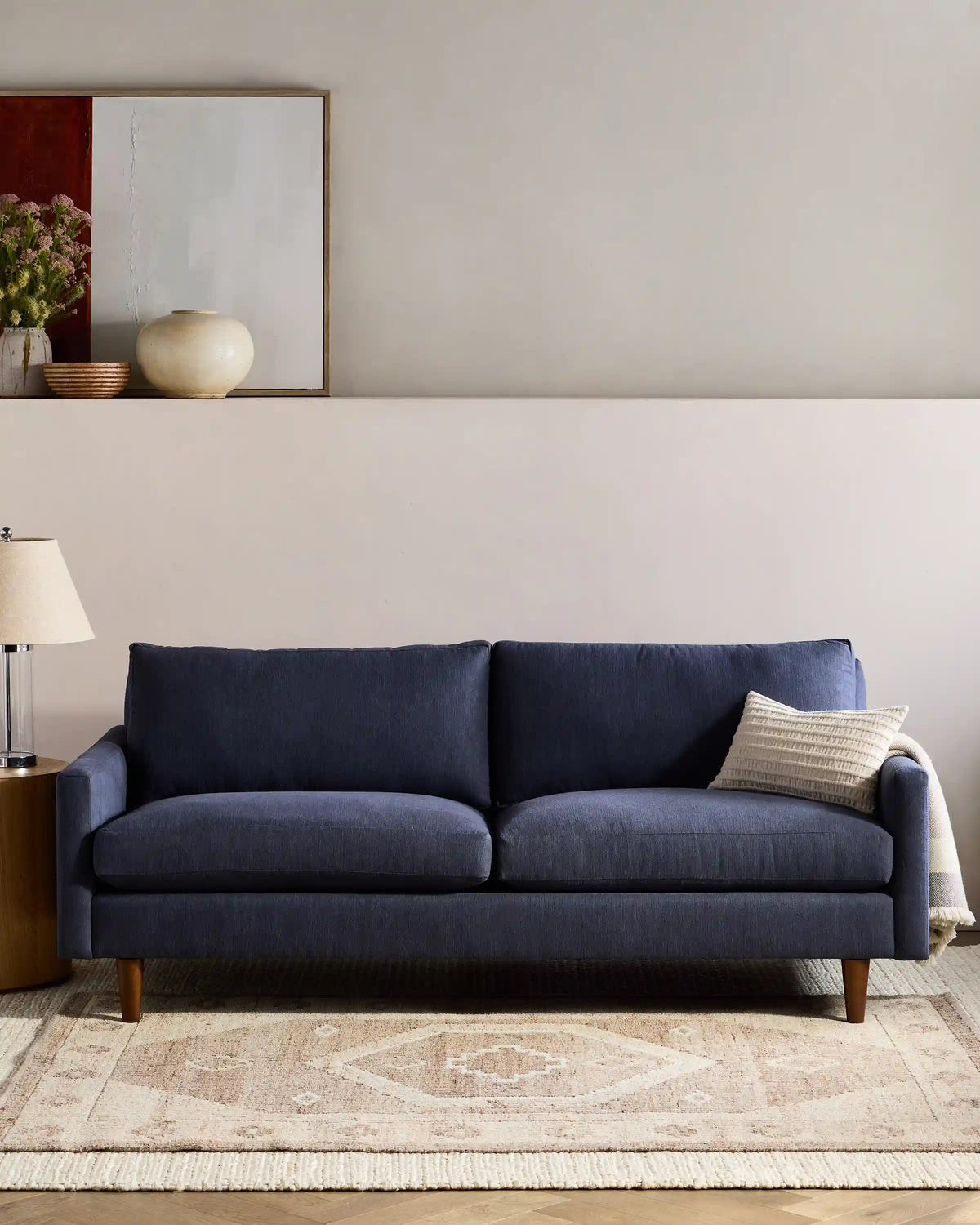 Atlas Midcentury Sofa in Performance Velvet
