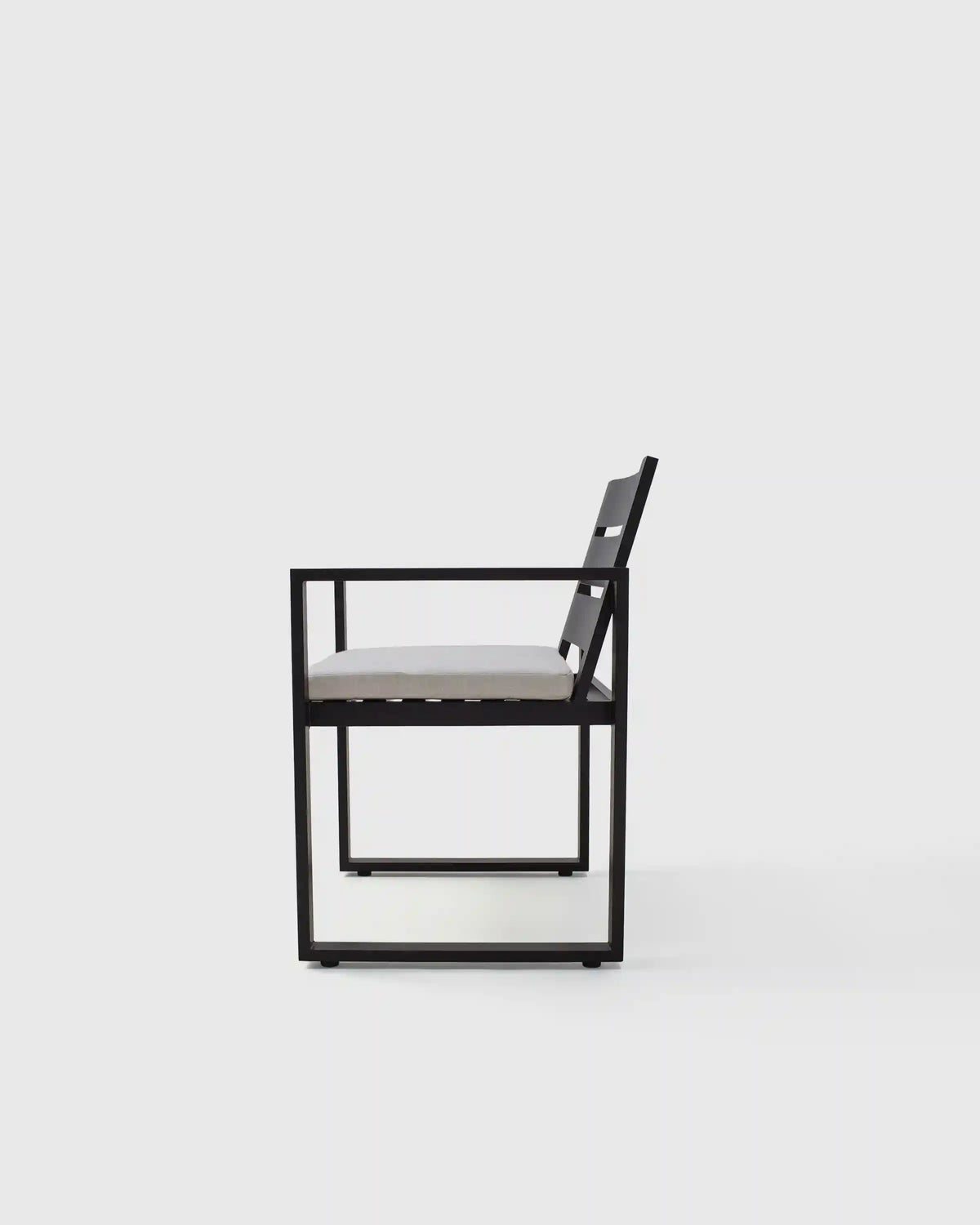 Linear Aluminum Outdoor Dining Armchair