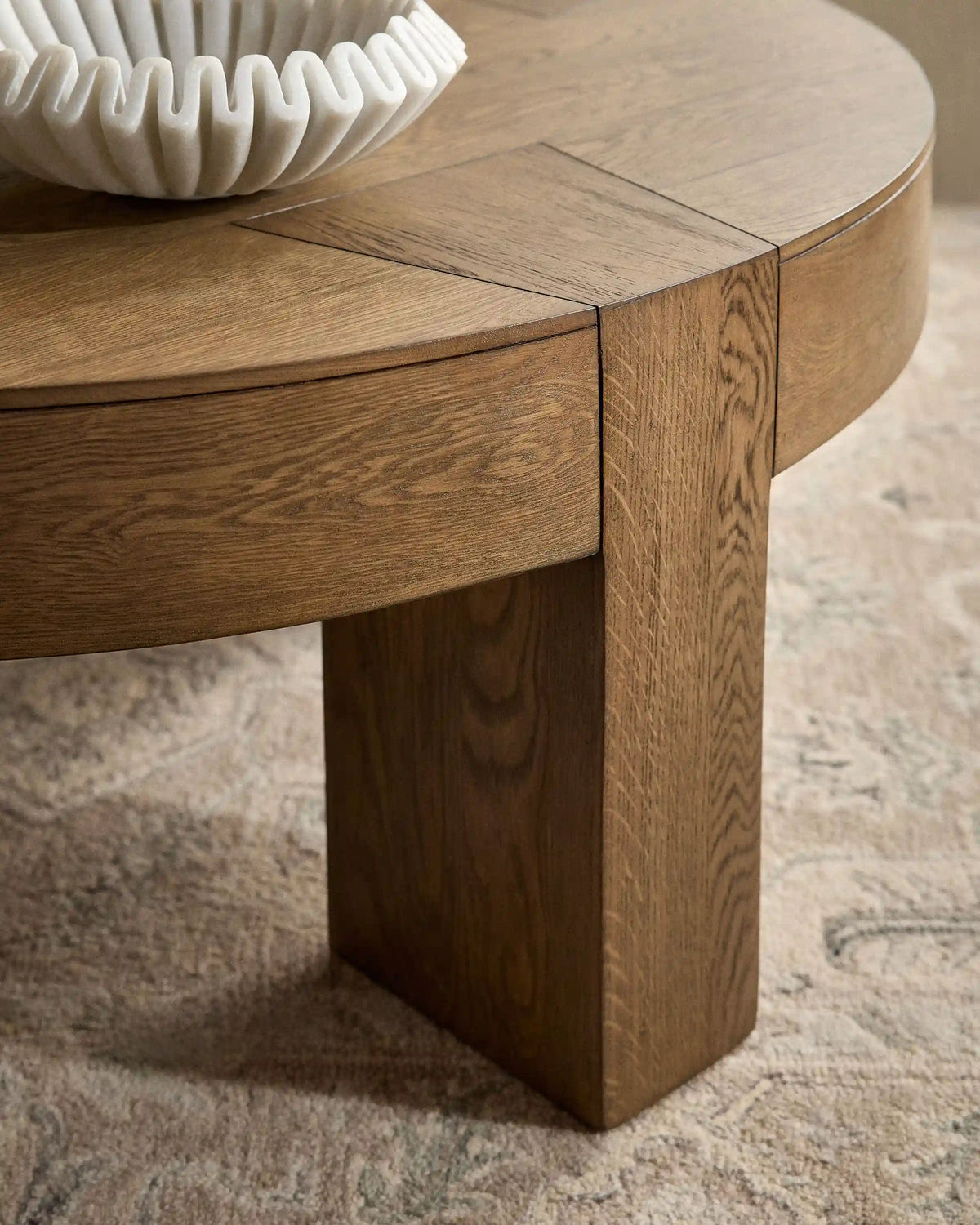 Reclaimed Oak Round Coffee Table