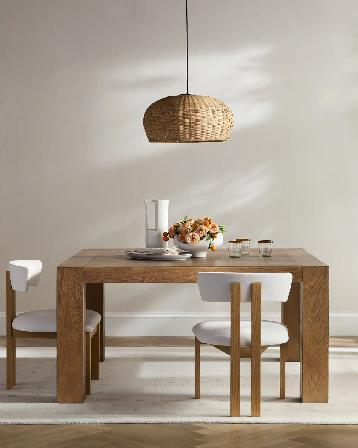 Reclaimed Oak Parsons Square Dining Table