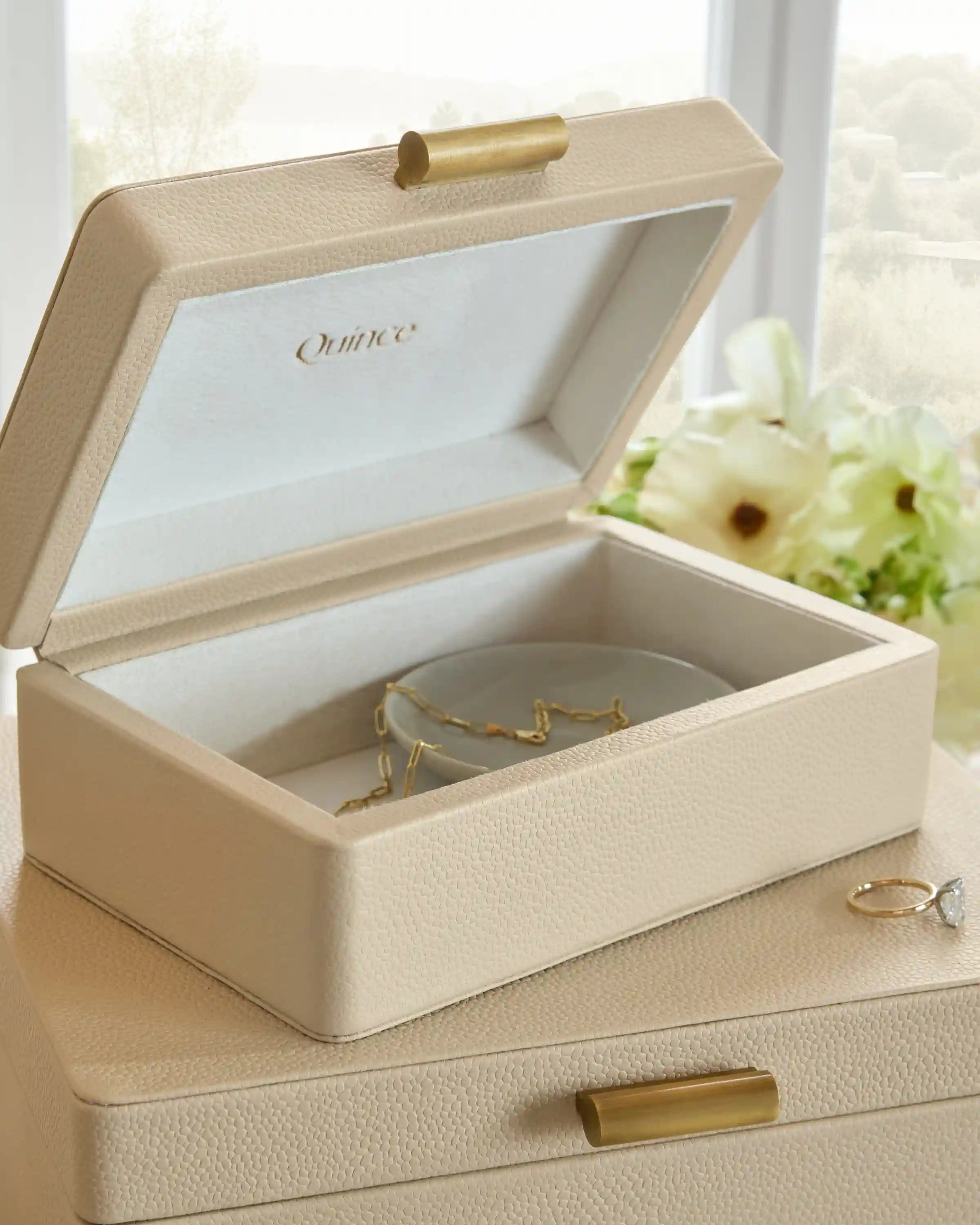 Shagreen Leather Decorative Boxes (Set of 2)
