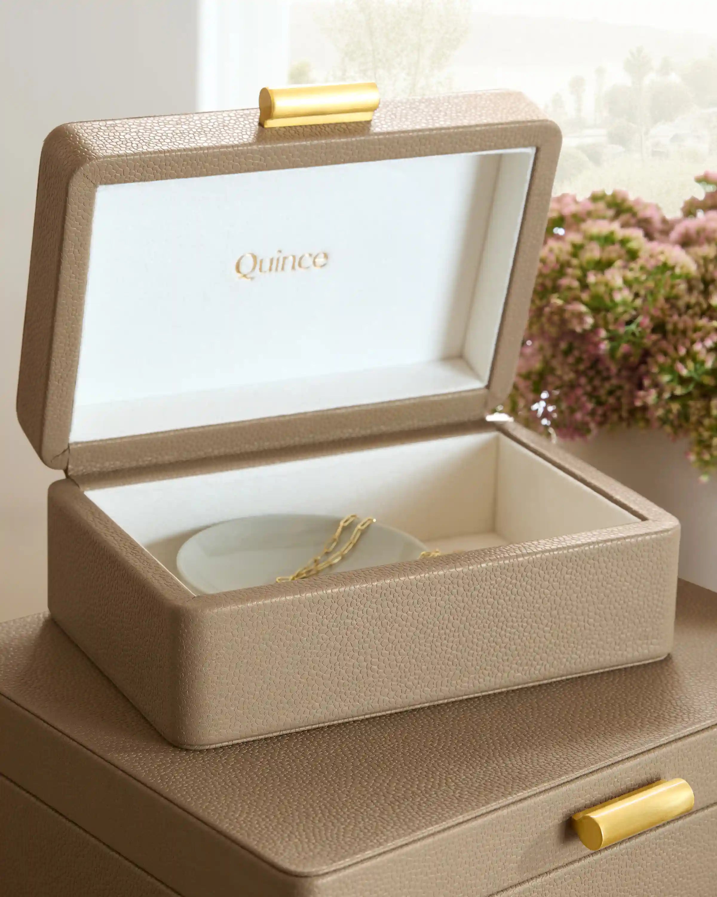 Shagreen Leather Decorative Boxes (Set of 2)