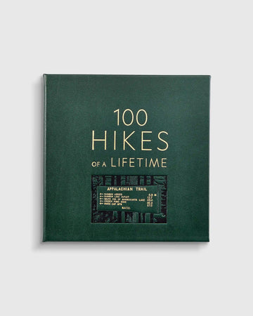 100 Hikes of a Lifetime Leather Bound Book