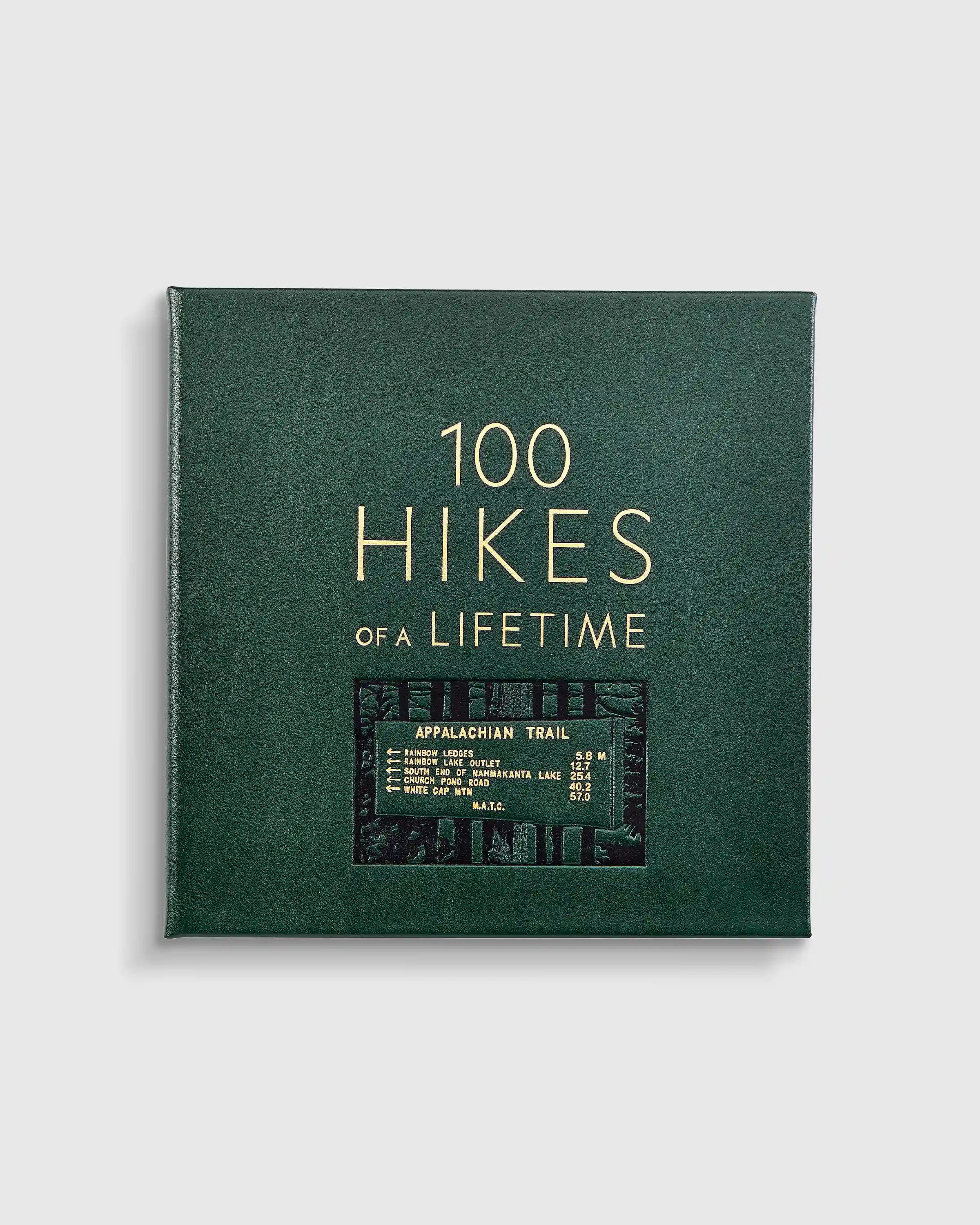 100 Hikes of a Lifetime Leather Bound Book