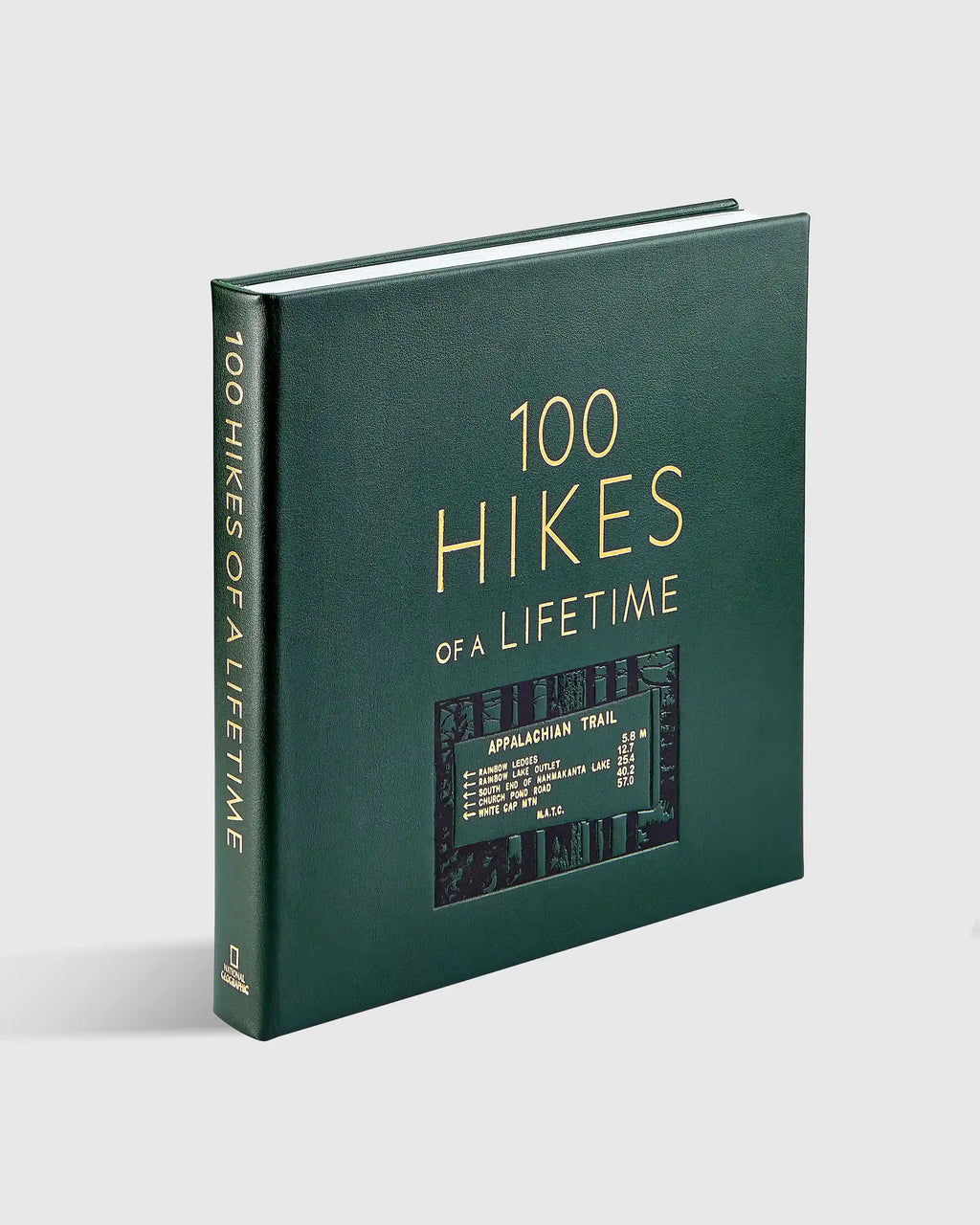 100 Hikes of a Lifetime Leather Bound Book