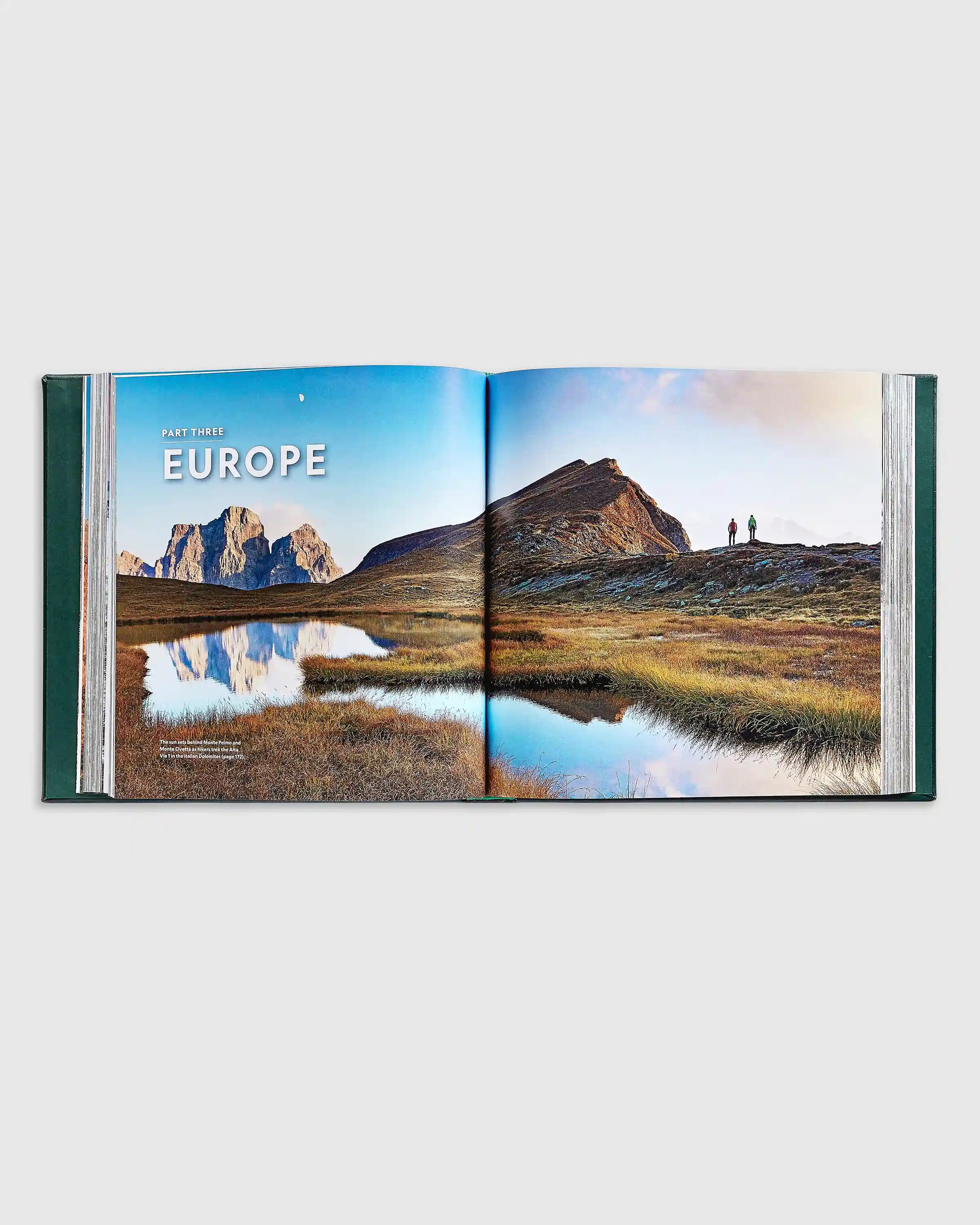 100 Hikes of a Lifetime Leather Bound Book