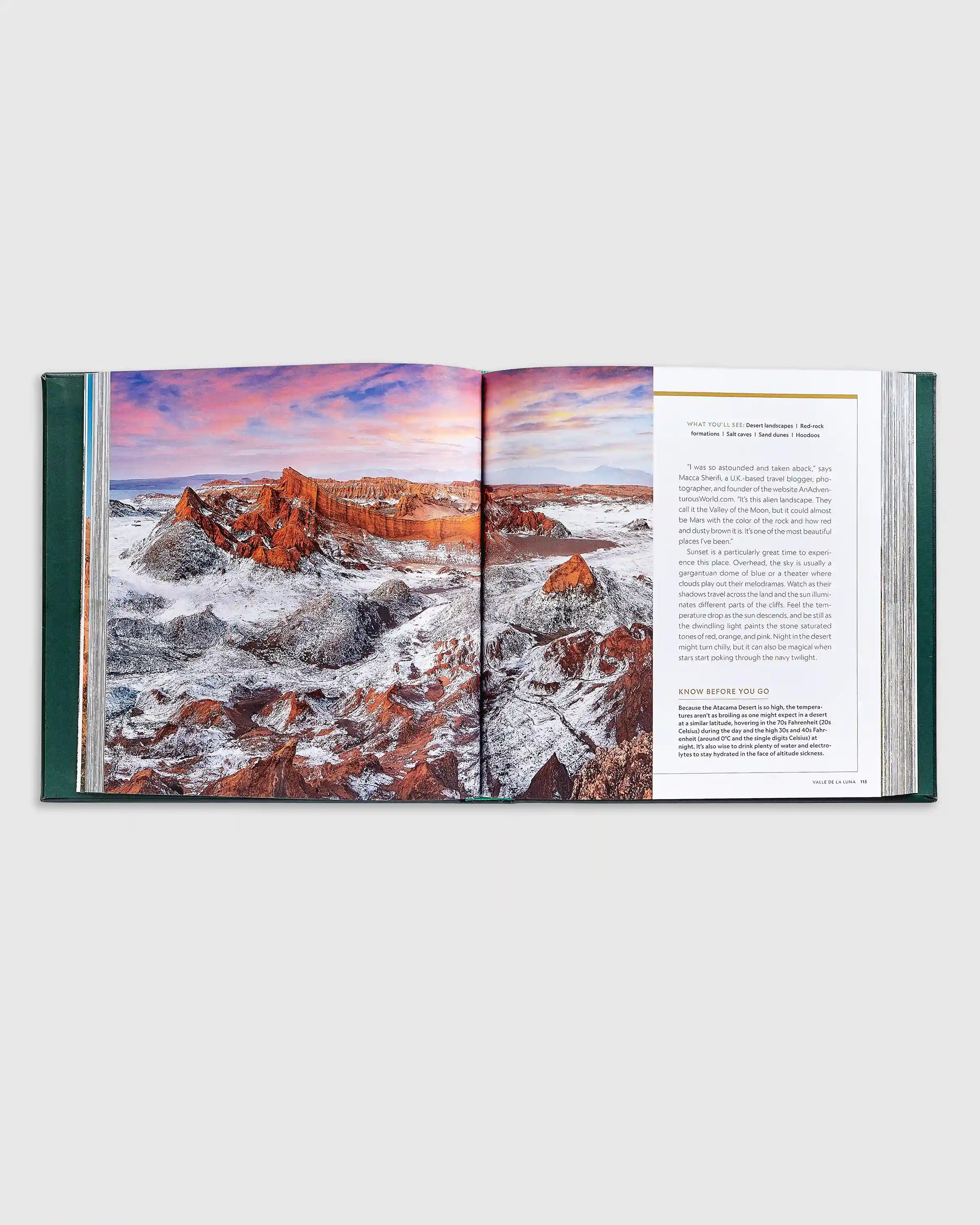 100 Hikes of a Lifetime Leather Bound Book