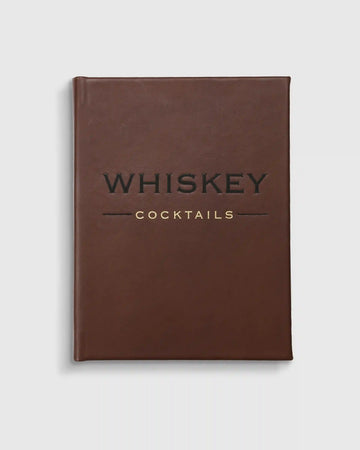 Whiskey Cocktails Leather Bound Book