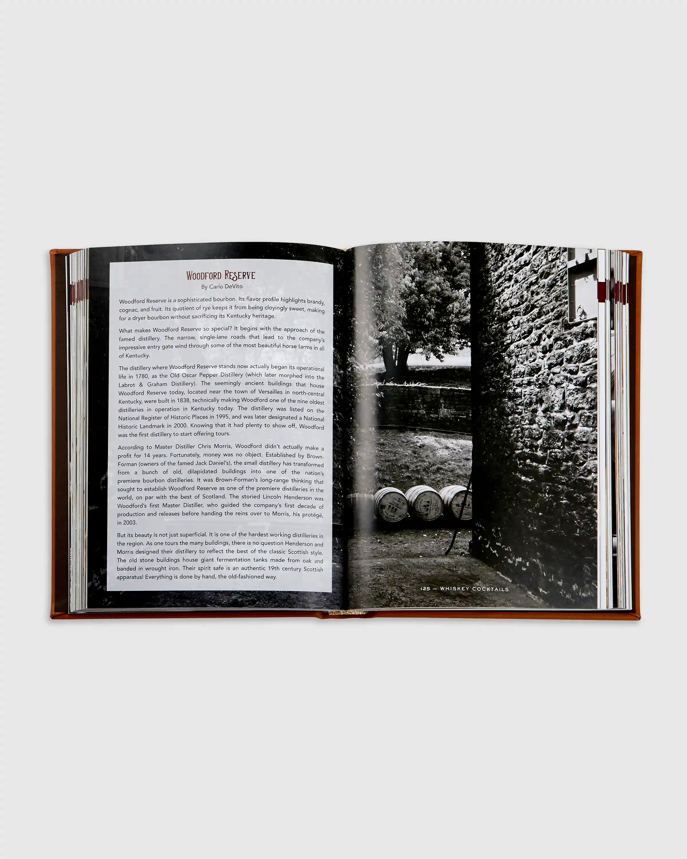 Whiskey Cocktails Leather Bound Book