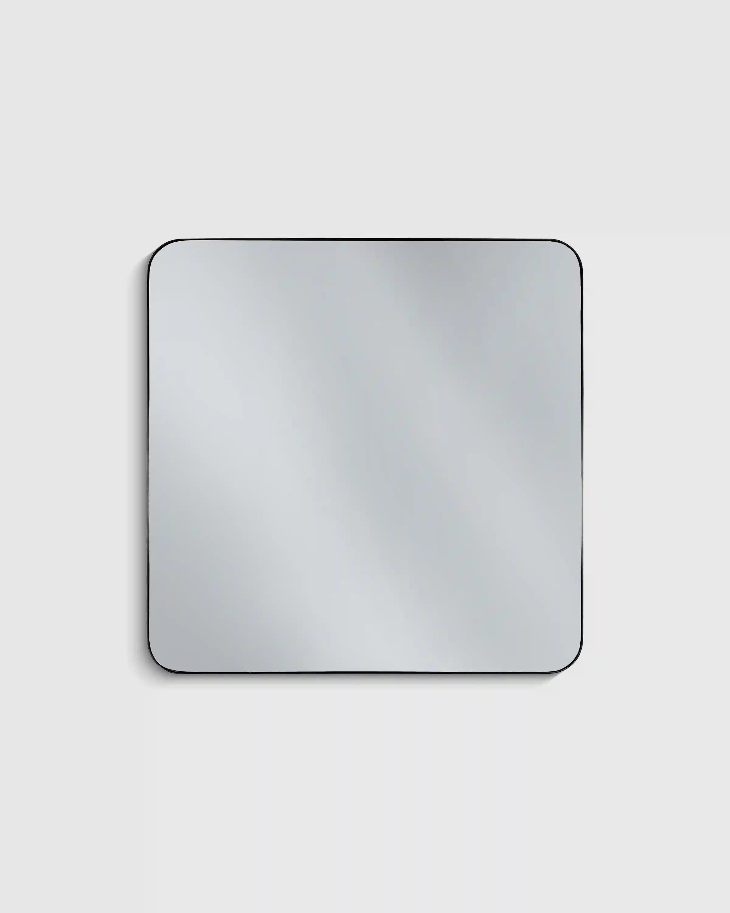 Square Metal Framed Wall Mirror