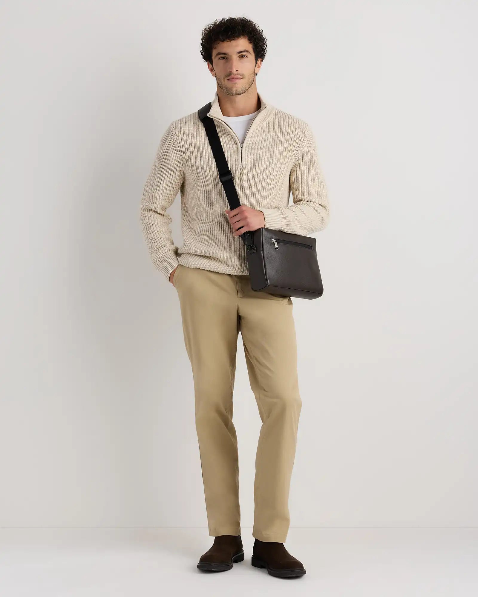 Excursion Italian Leather Crossbody Bag