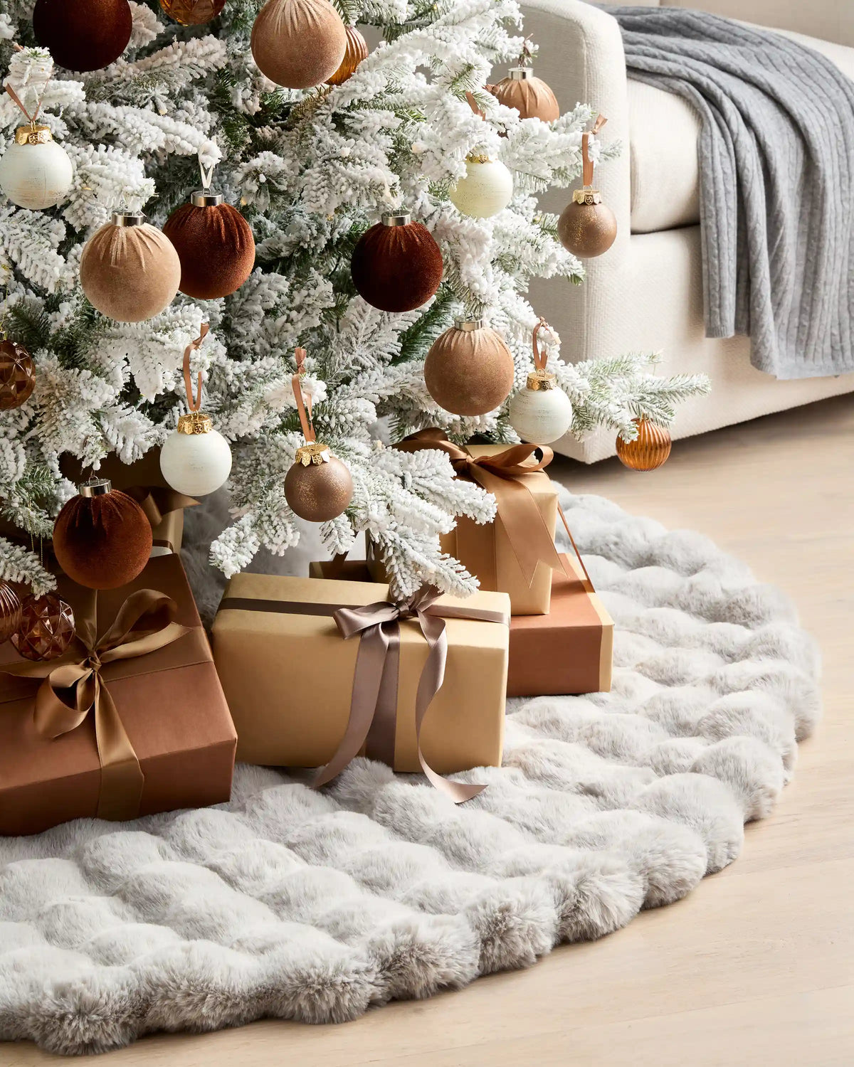 Faux Fur Tree Skirt