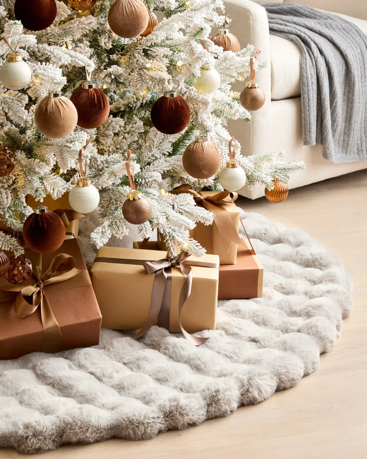 Faux Fur Tree Skirt