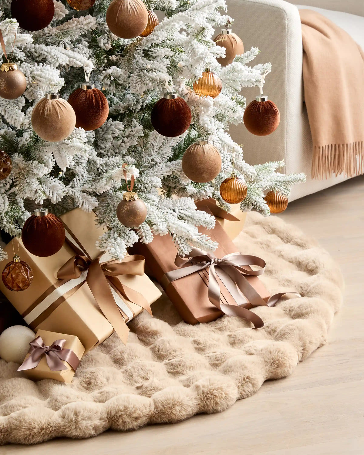Faux Fur Tree Skirt