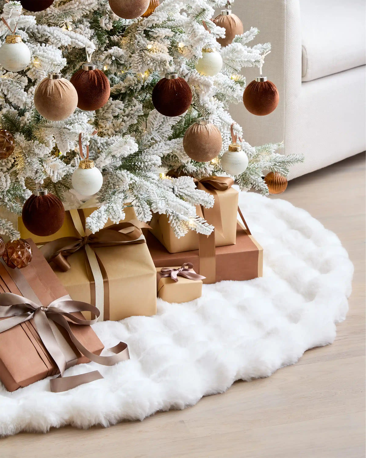 Faux Fur Tree Skirt