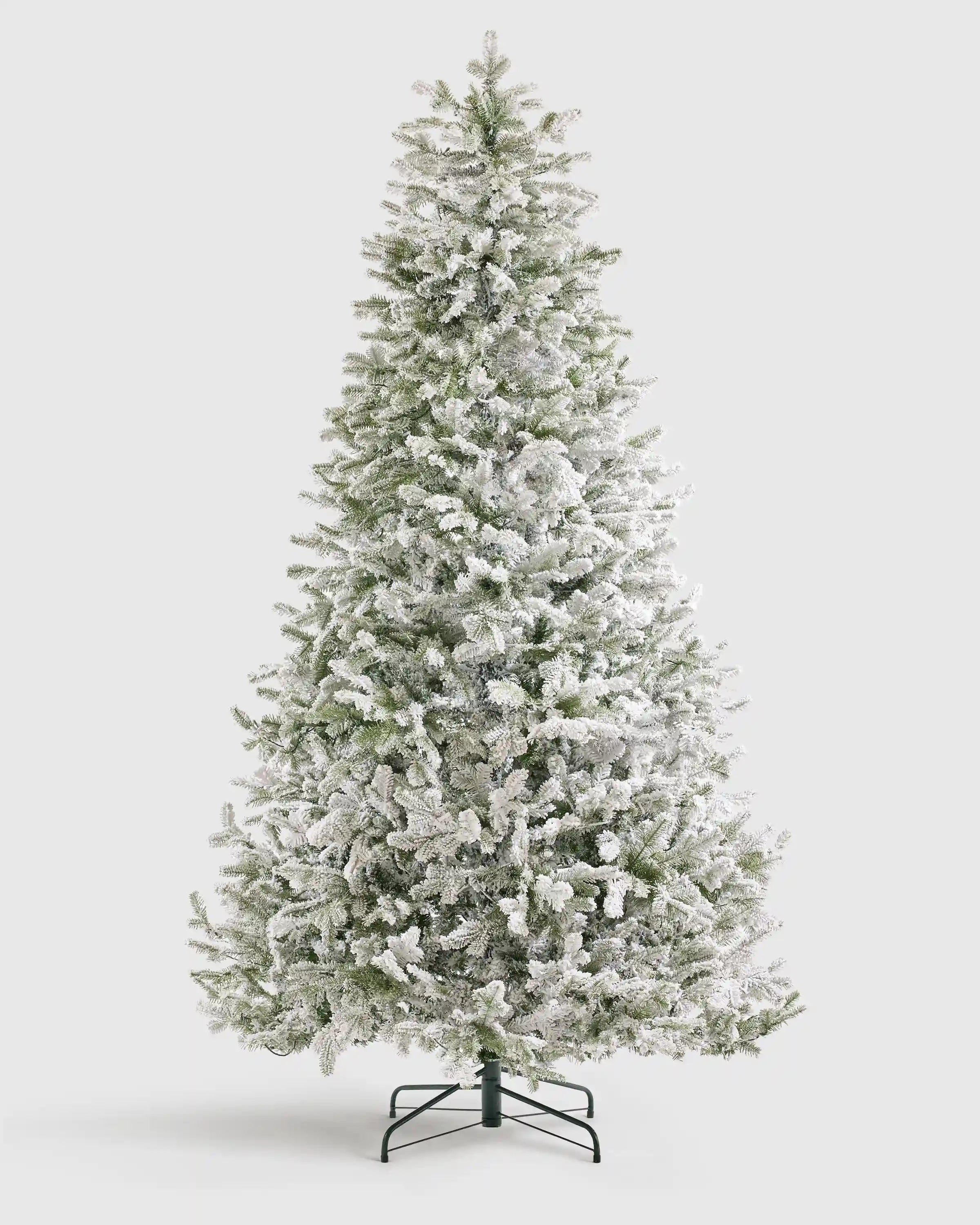 Frosted Fraser Fir Artificial Christmas Tree: Lit