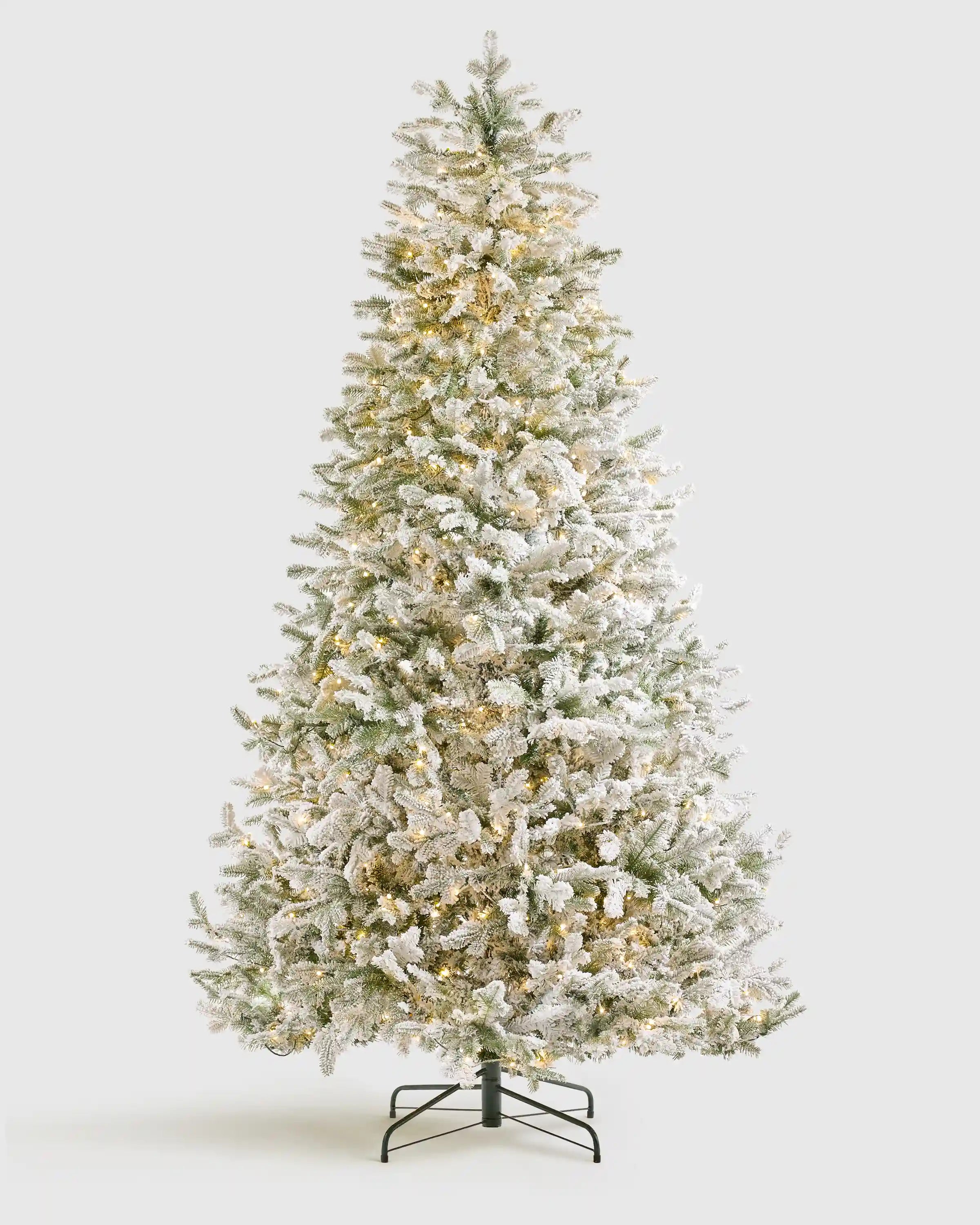 Frosted Fraser Fir Artificial Christmas Tree: Lit