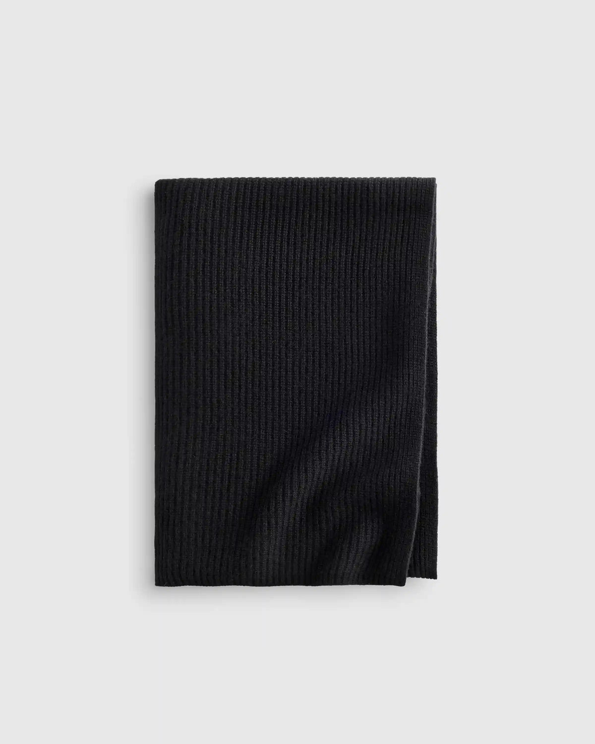 Ribbed Knit Cashmere Throw