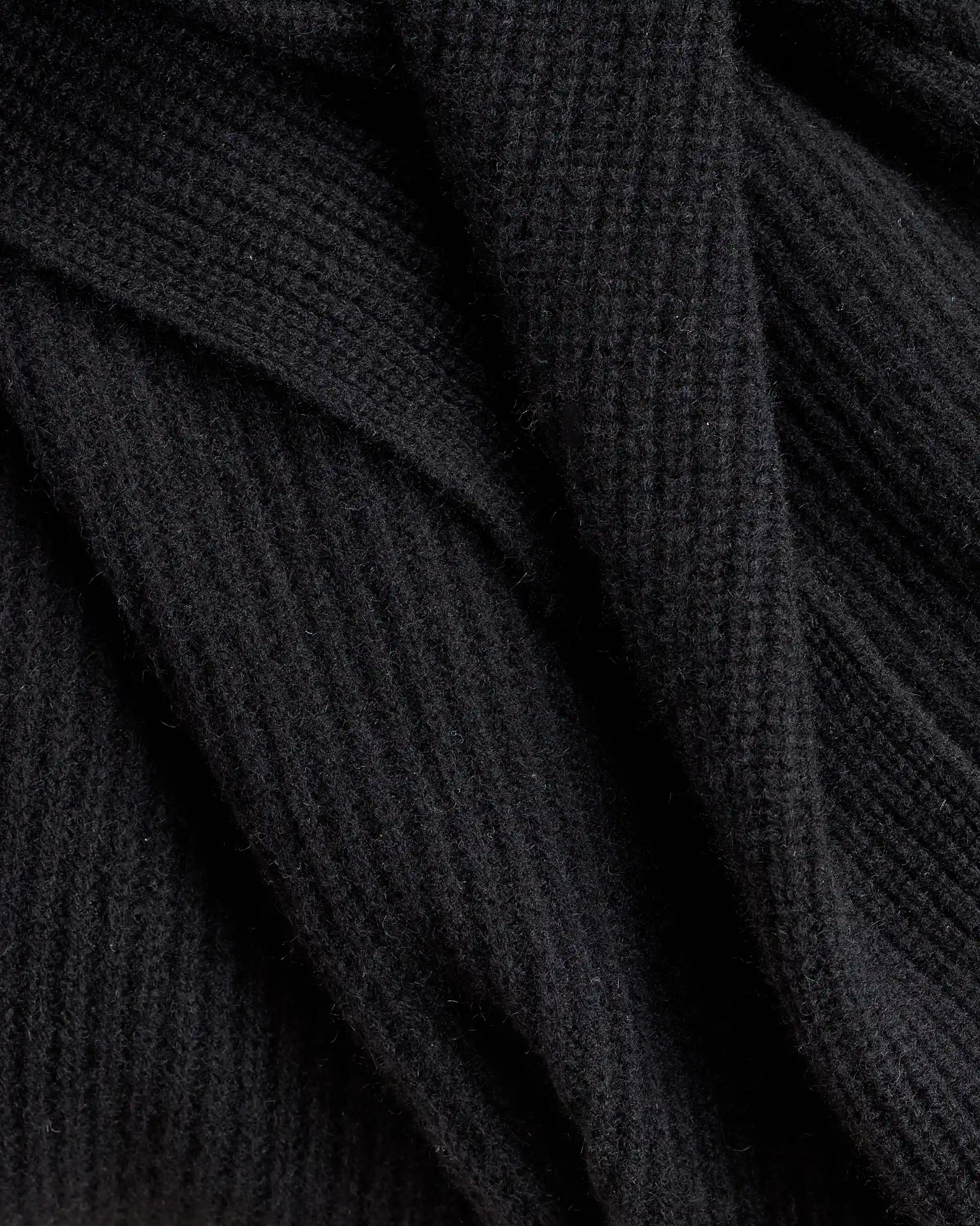 Ribbed Knit Cashmere Throw