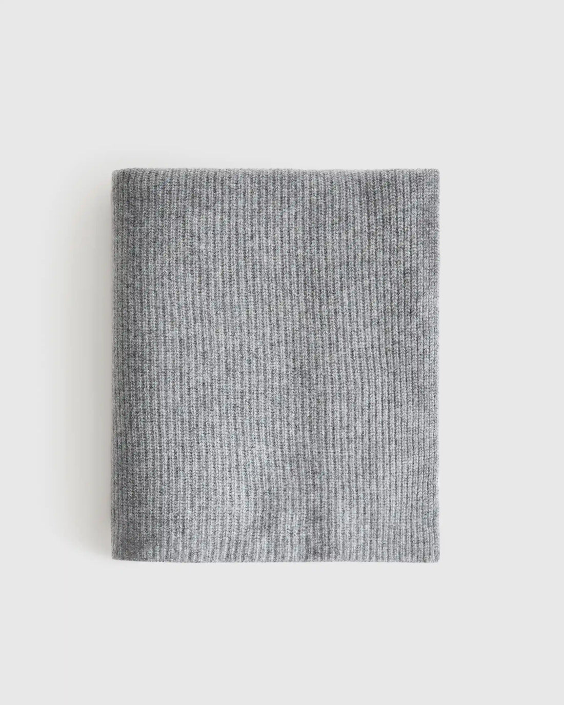Ribbed Knit Cashmere Throw