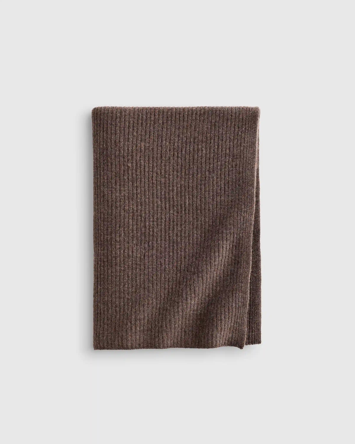 Ribbed Knit Cashmere Throw