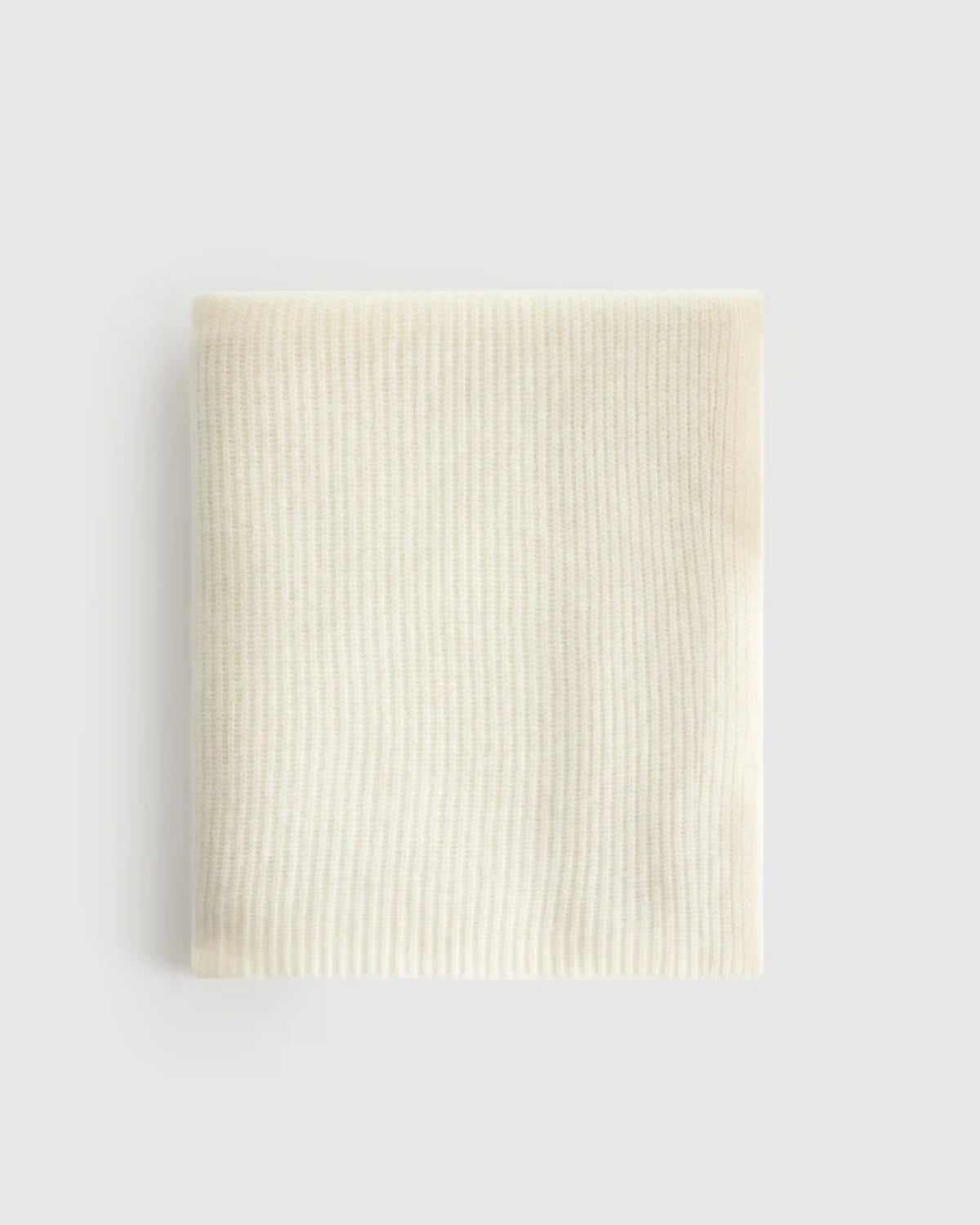 Ribbed Knit Cashmere Throw