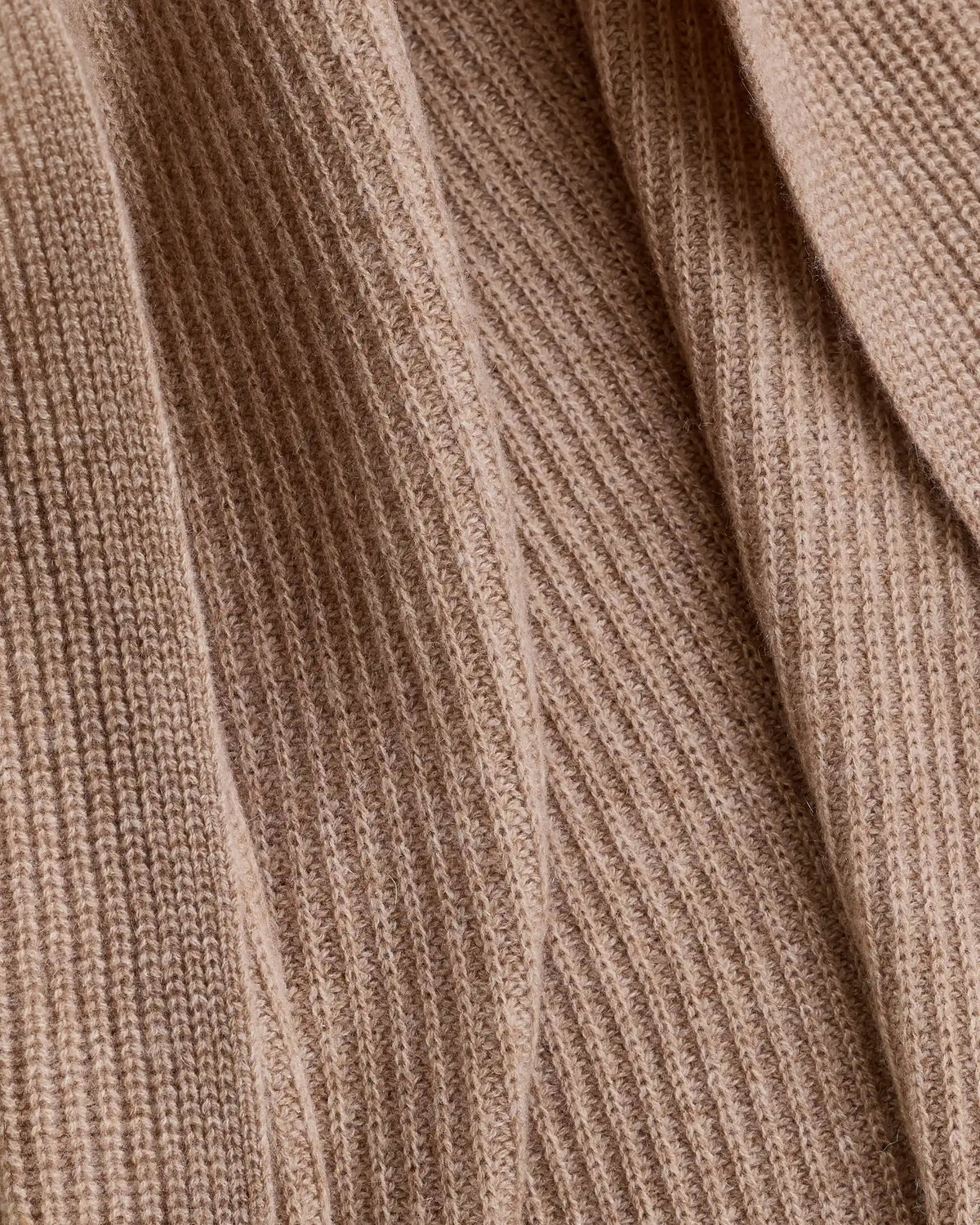 Ribbed Knit Cashmere Throw