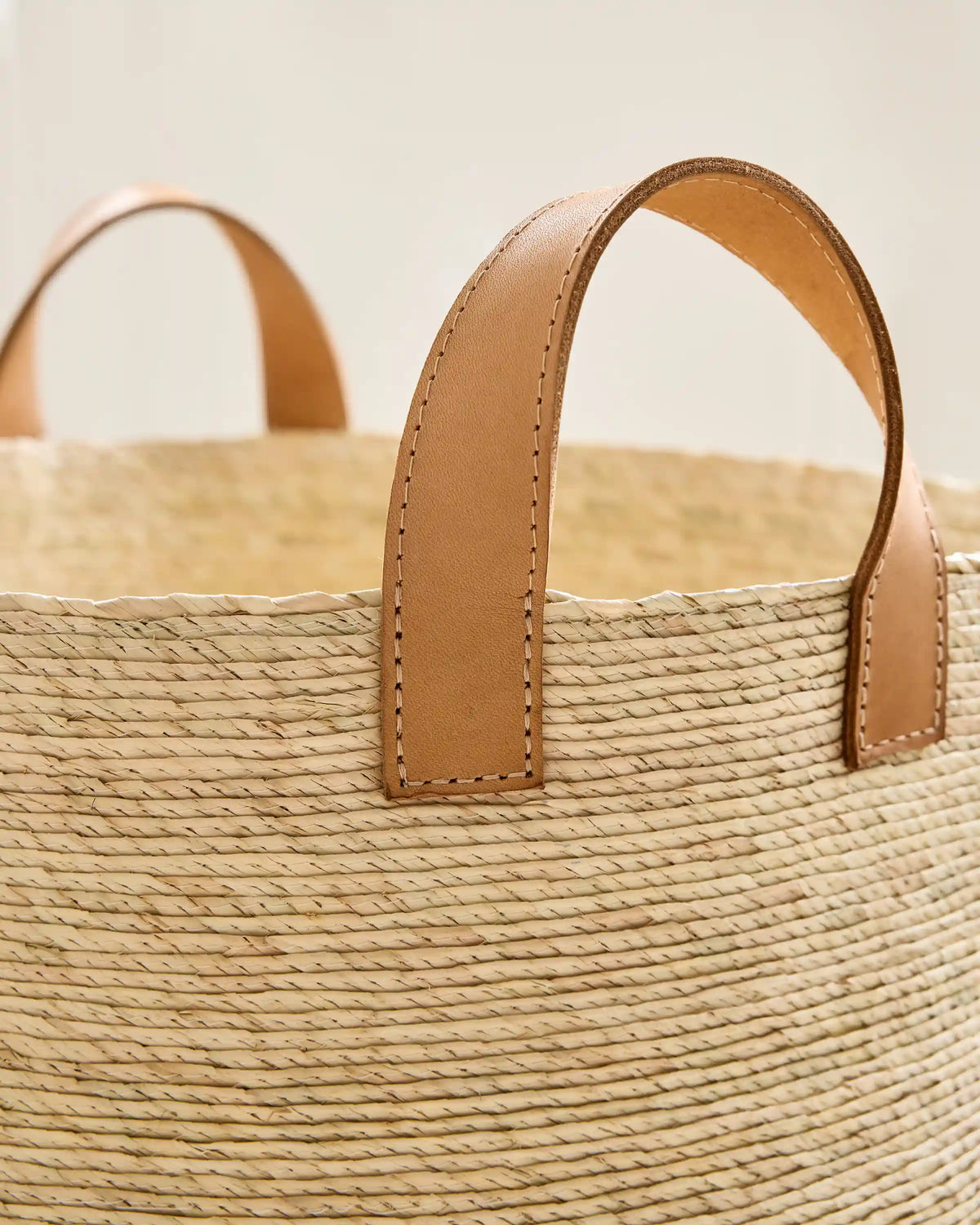 Handwoven Round Palm Baskets (Set of 3)