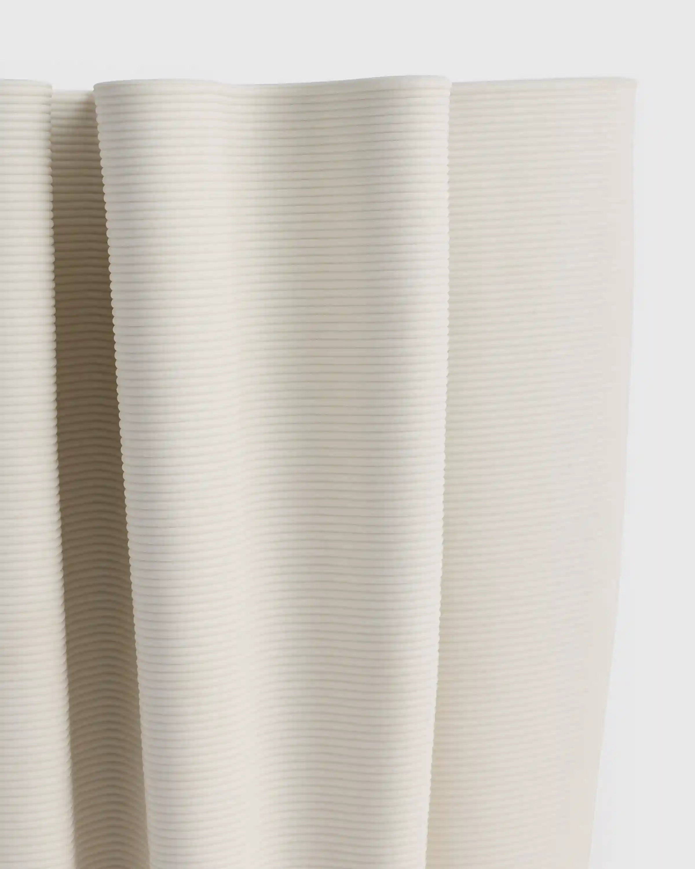 Sculptural Rippled Ceramic Vase