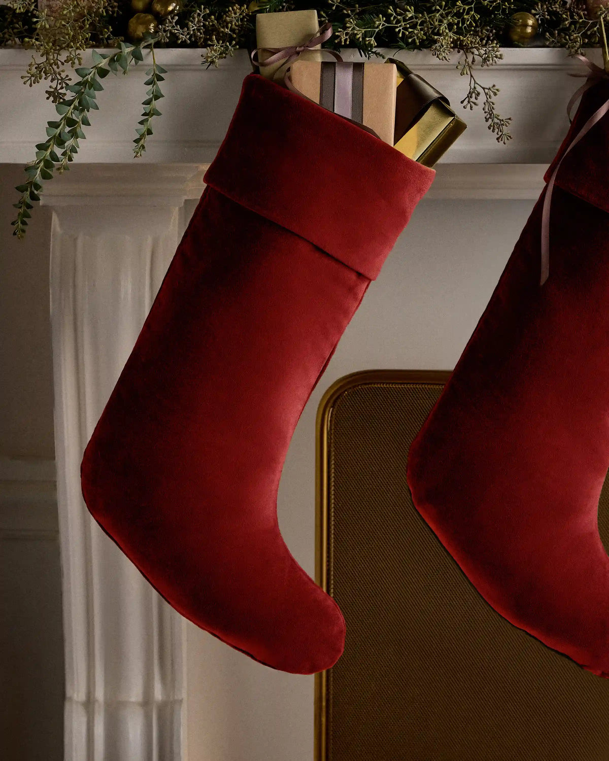Cotton Velvet Stocking