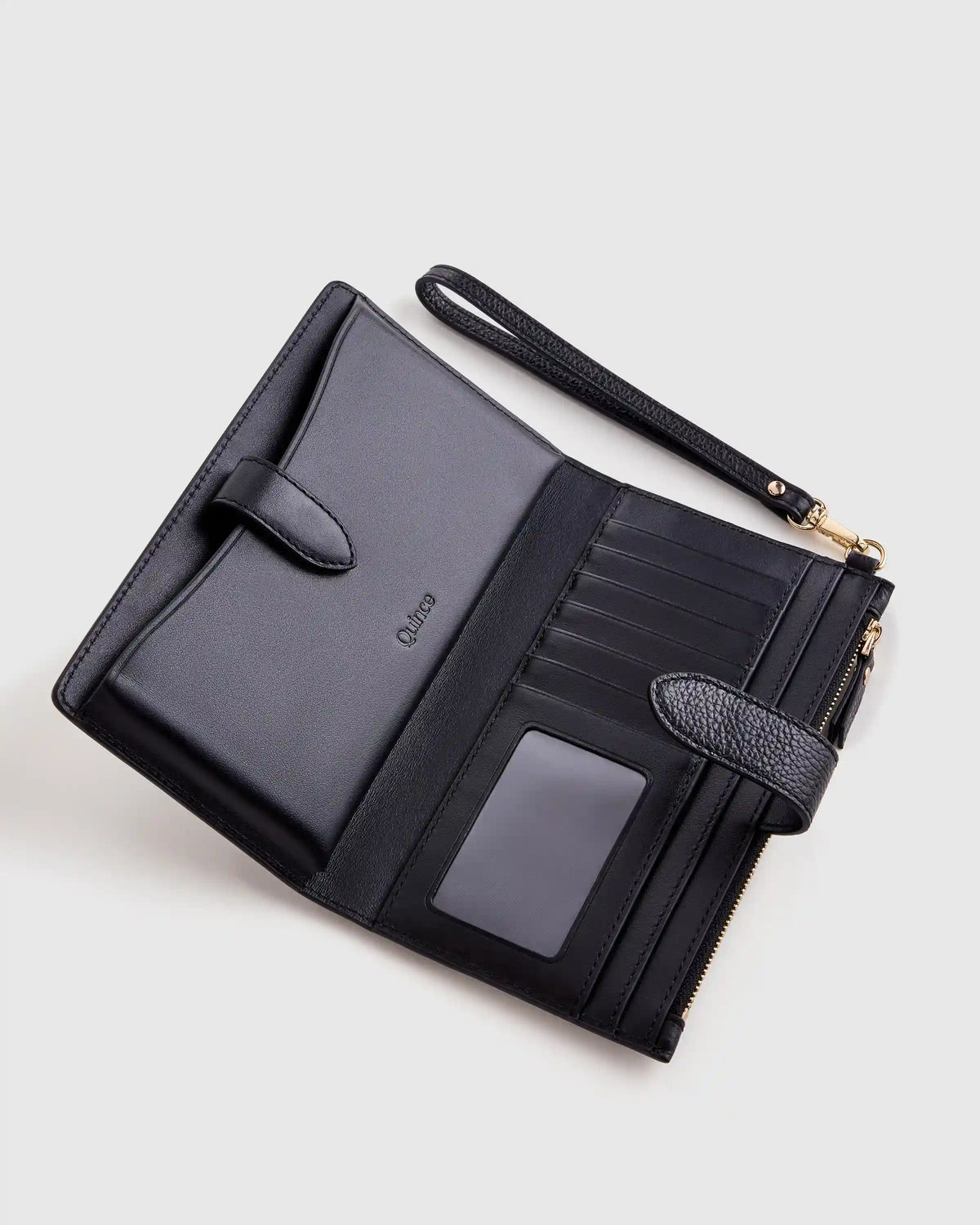 Italian Leather Phone Bi-Fold Wristlet