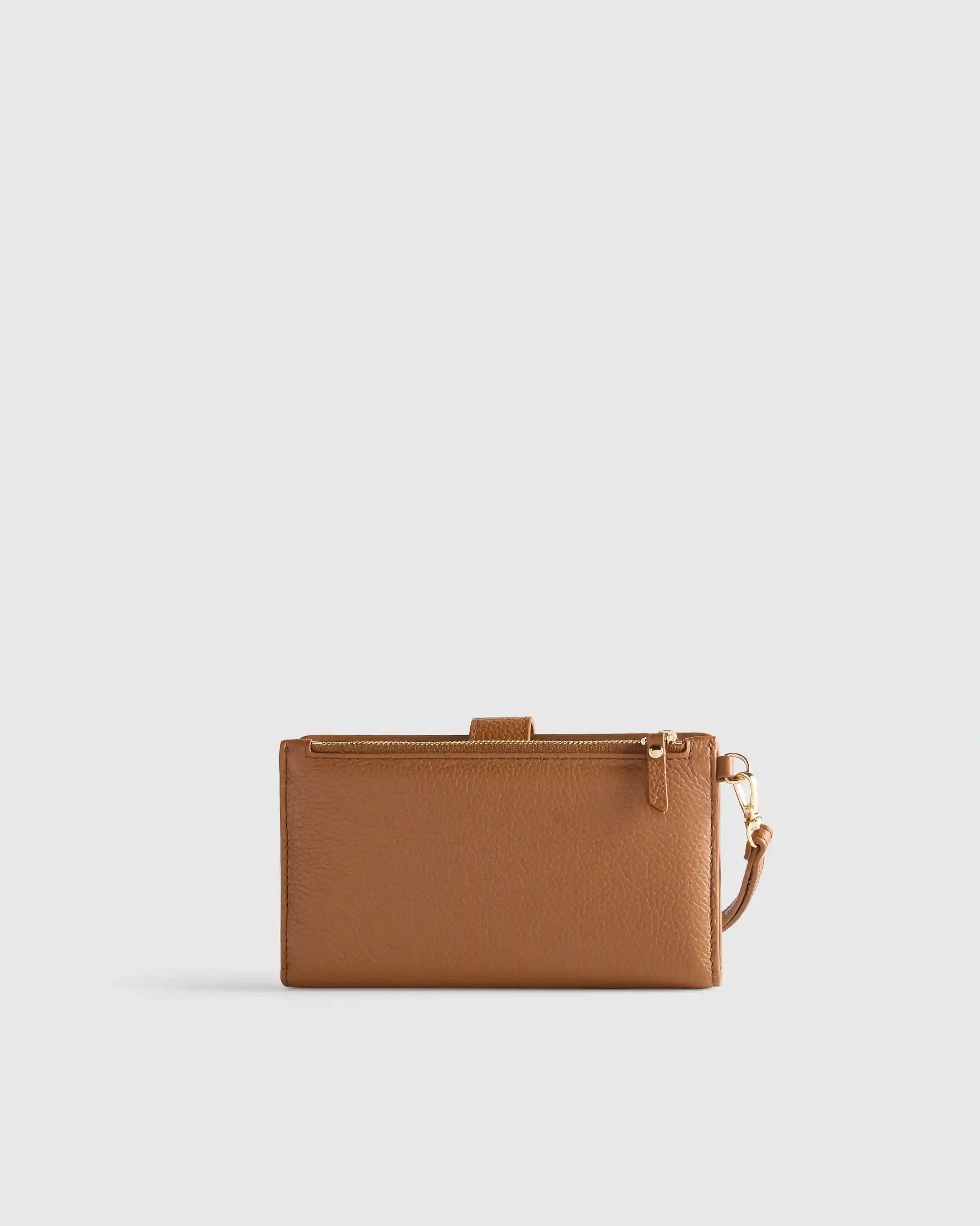 Italian Leather Phone Bi-Fold Wristlet