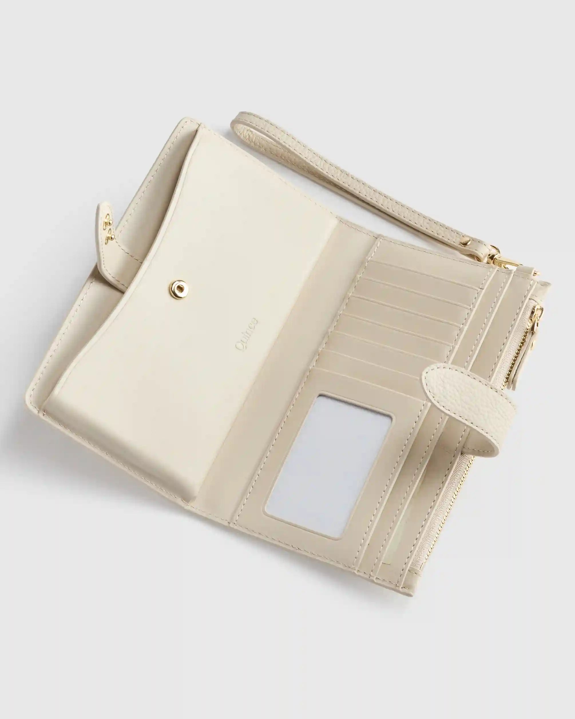 Italian Leather Phone Bi-Fold Wristlet