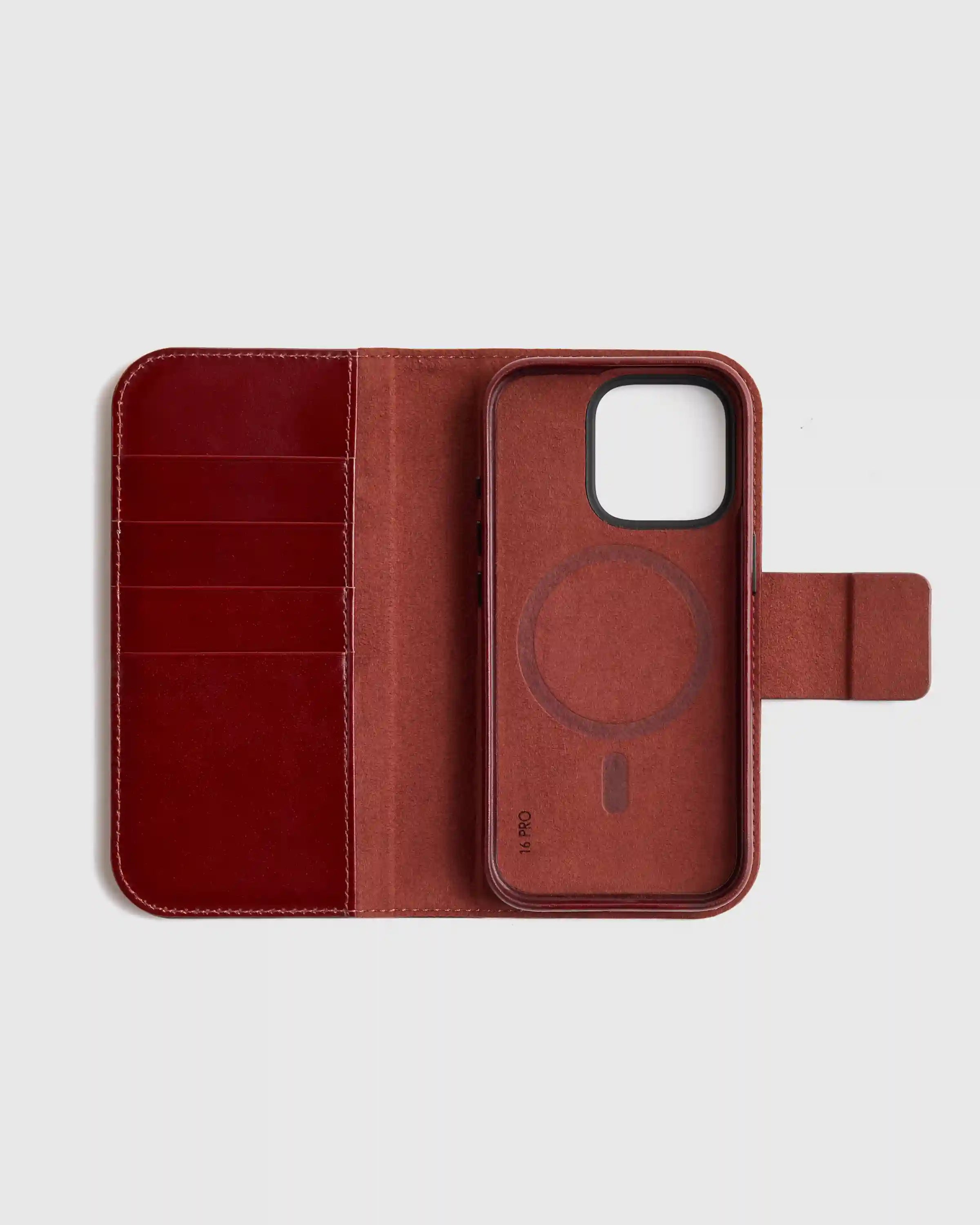 Italian Leather Phone 2-in-1 Folio Case
