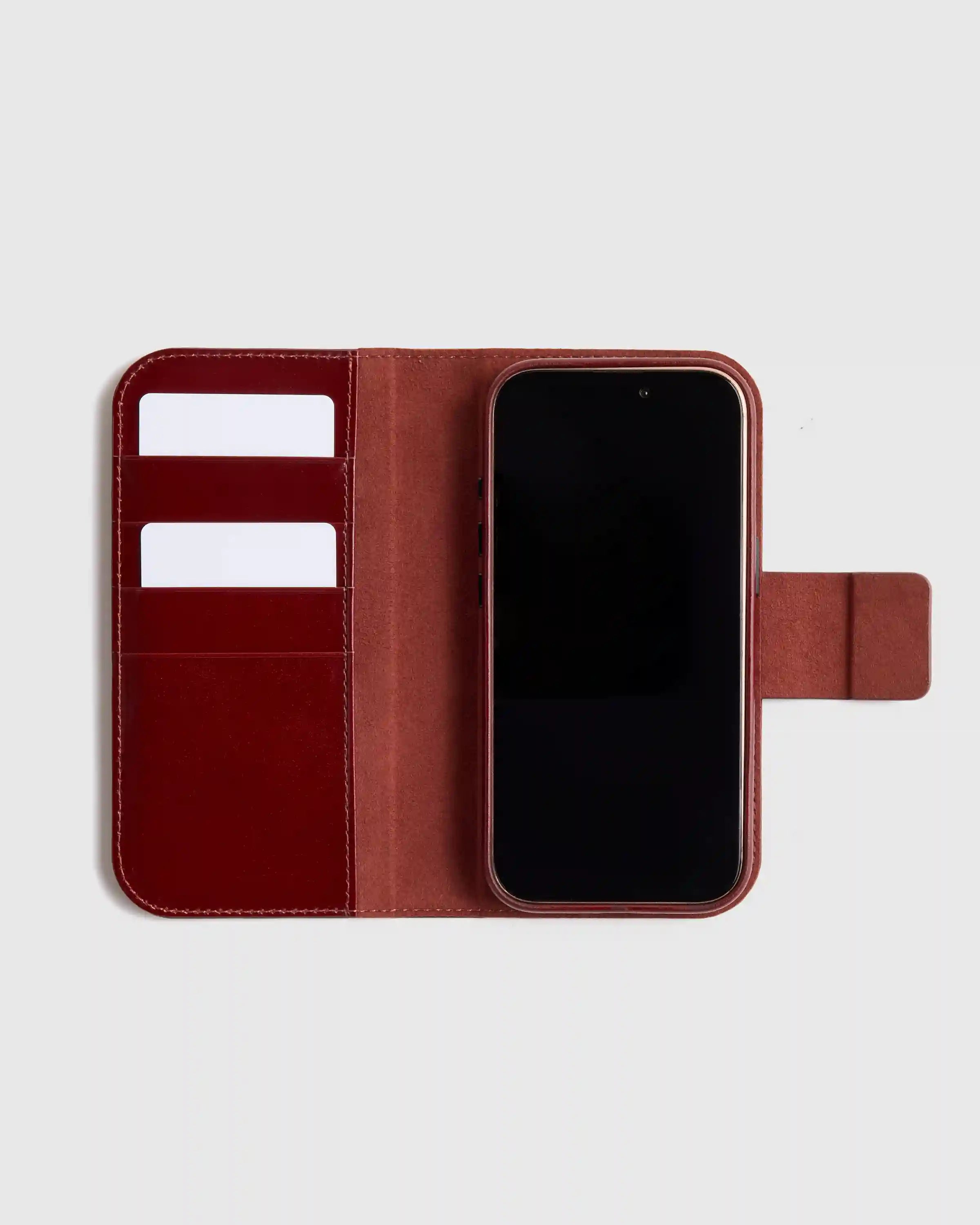 Italian Leather Phone 2-in-1 Folio Case