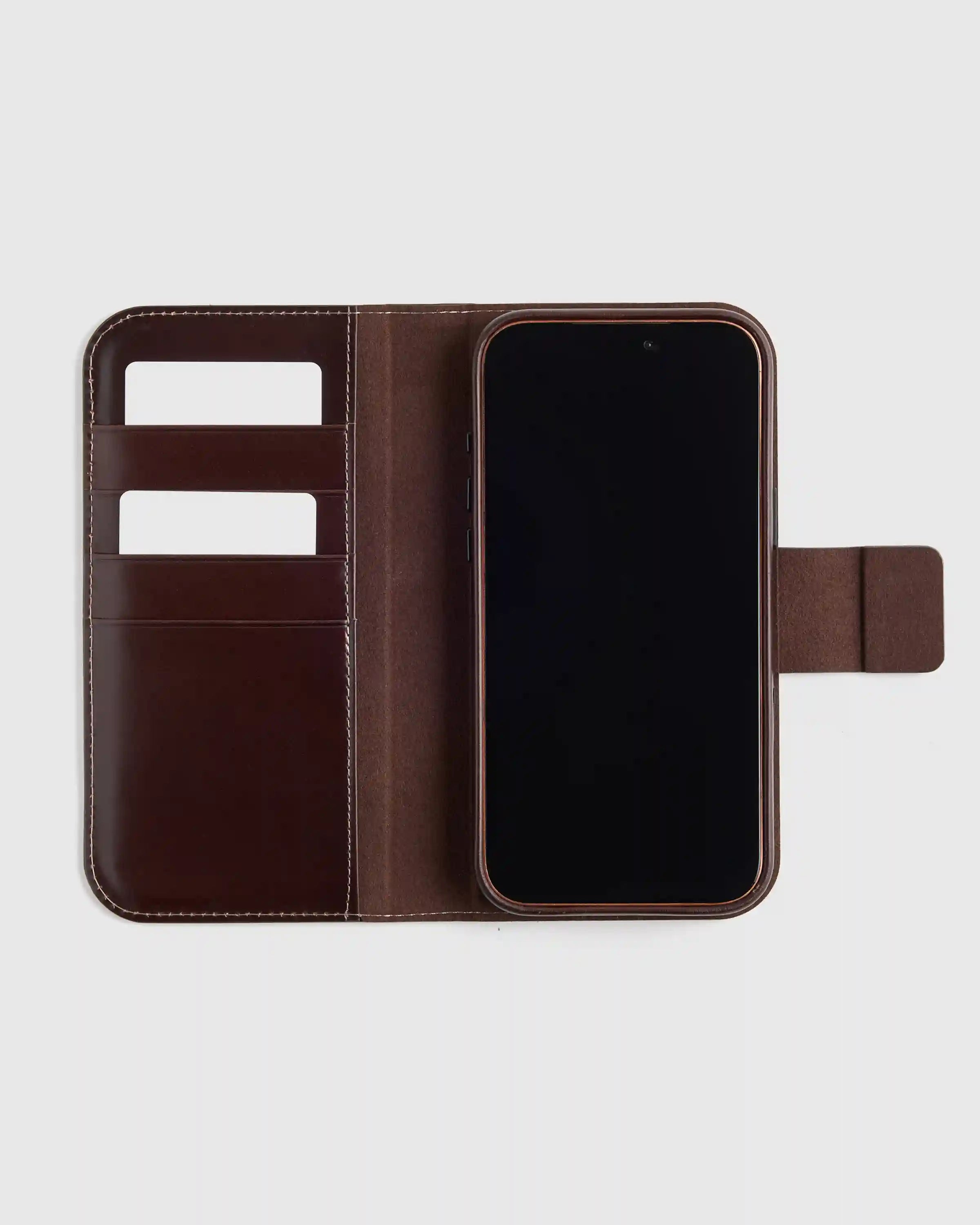 Italian Leather Phone 2-in-1 Folio Case