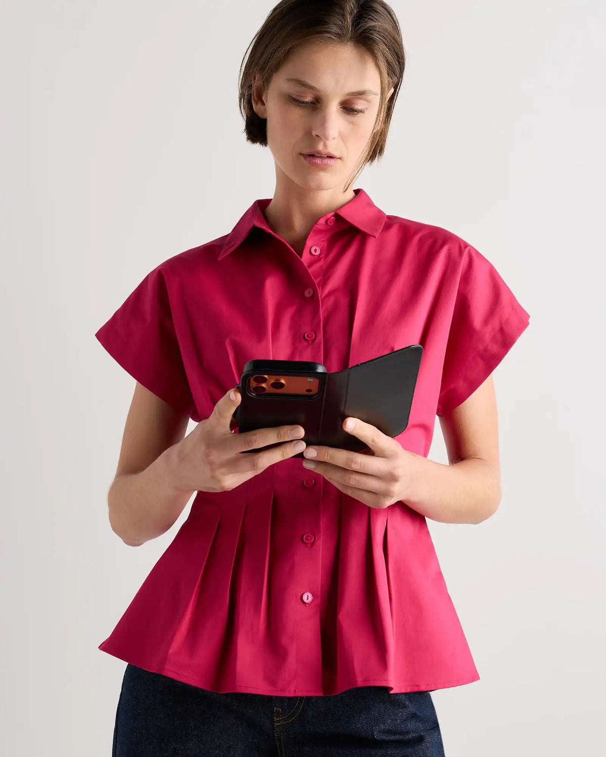 Italian Leather Phone 2-in-1 Folio Case