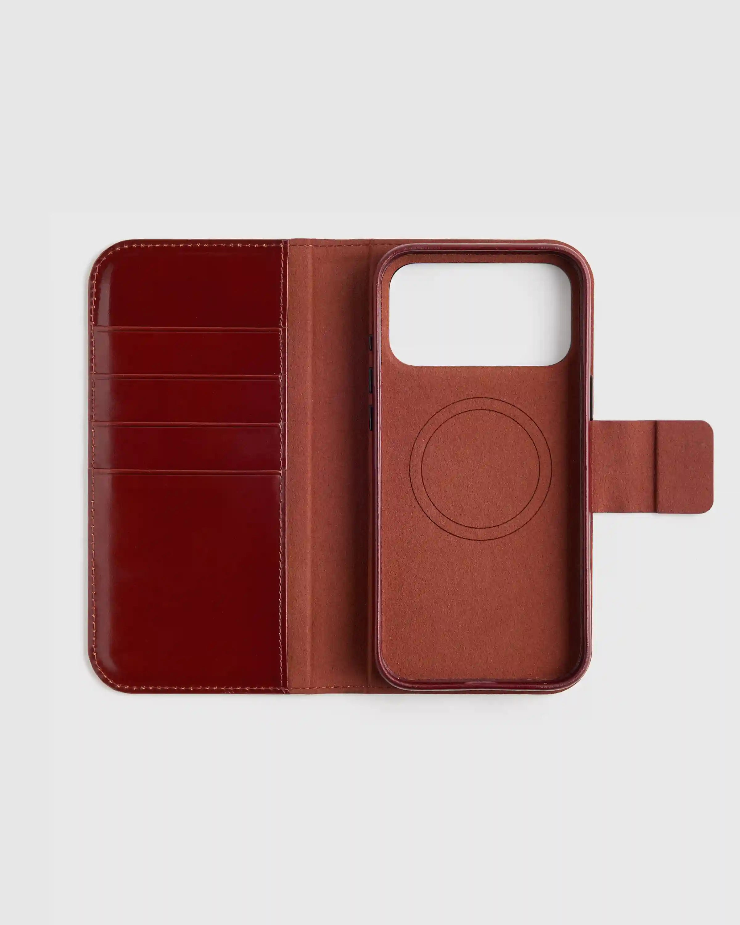 Italian Leather Phone 2-in-1 Folio Case