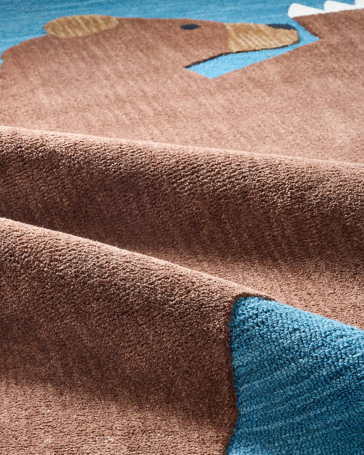 Playful Animals Hand-Tufted Wool Rug