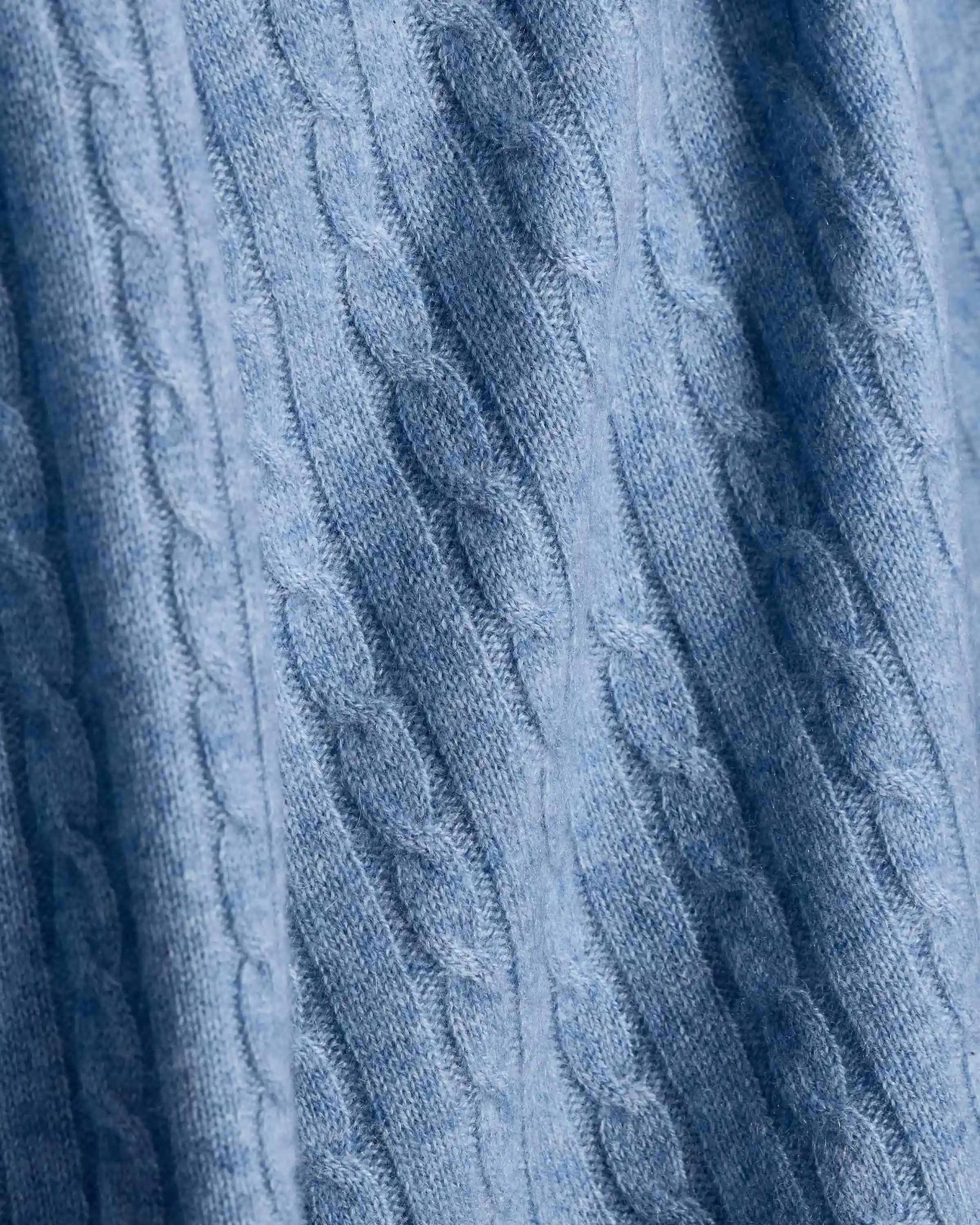 Cable Knit Cashmere Throw