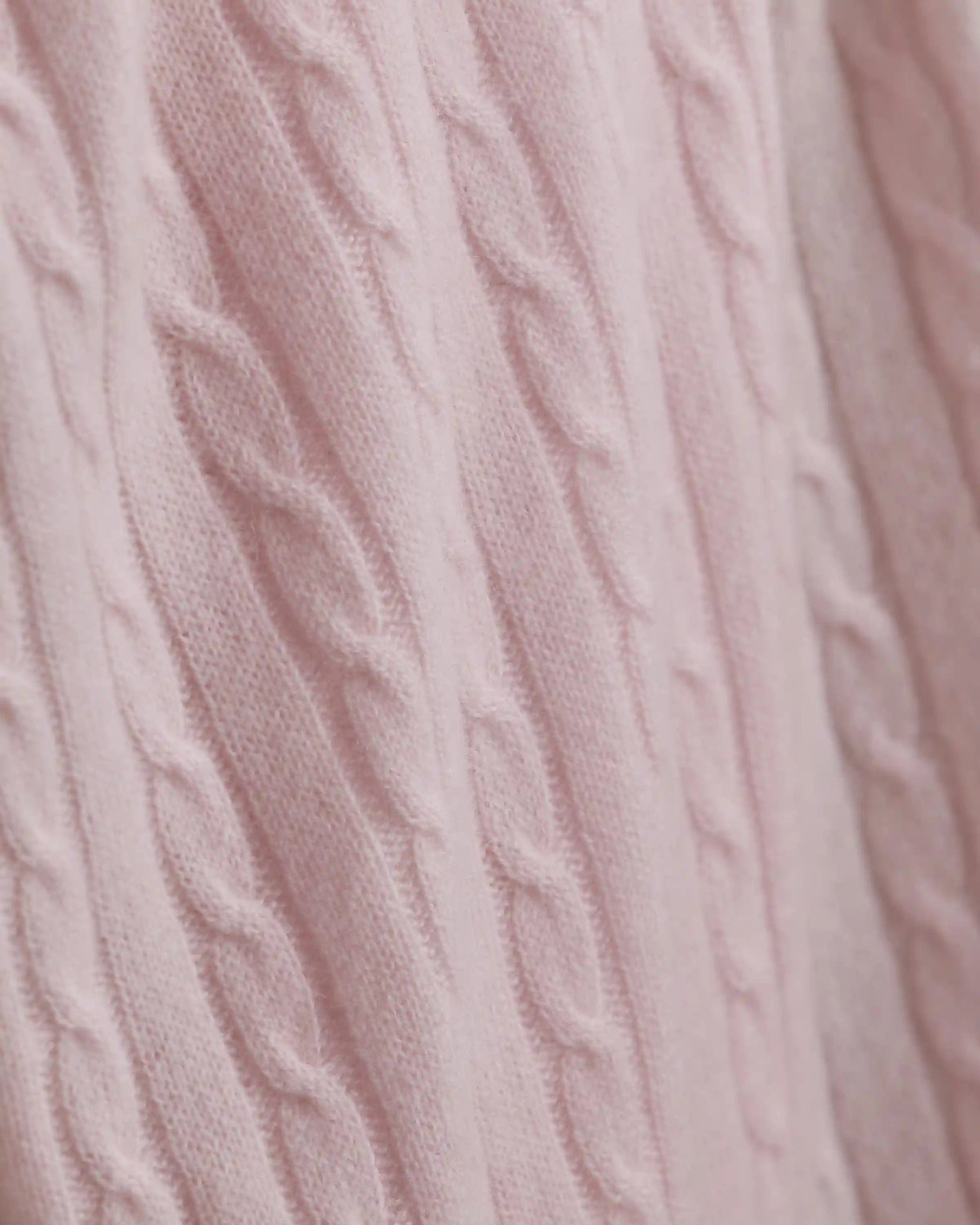 Cable Knit Cashmere Throw