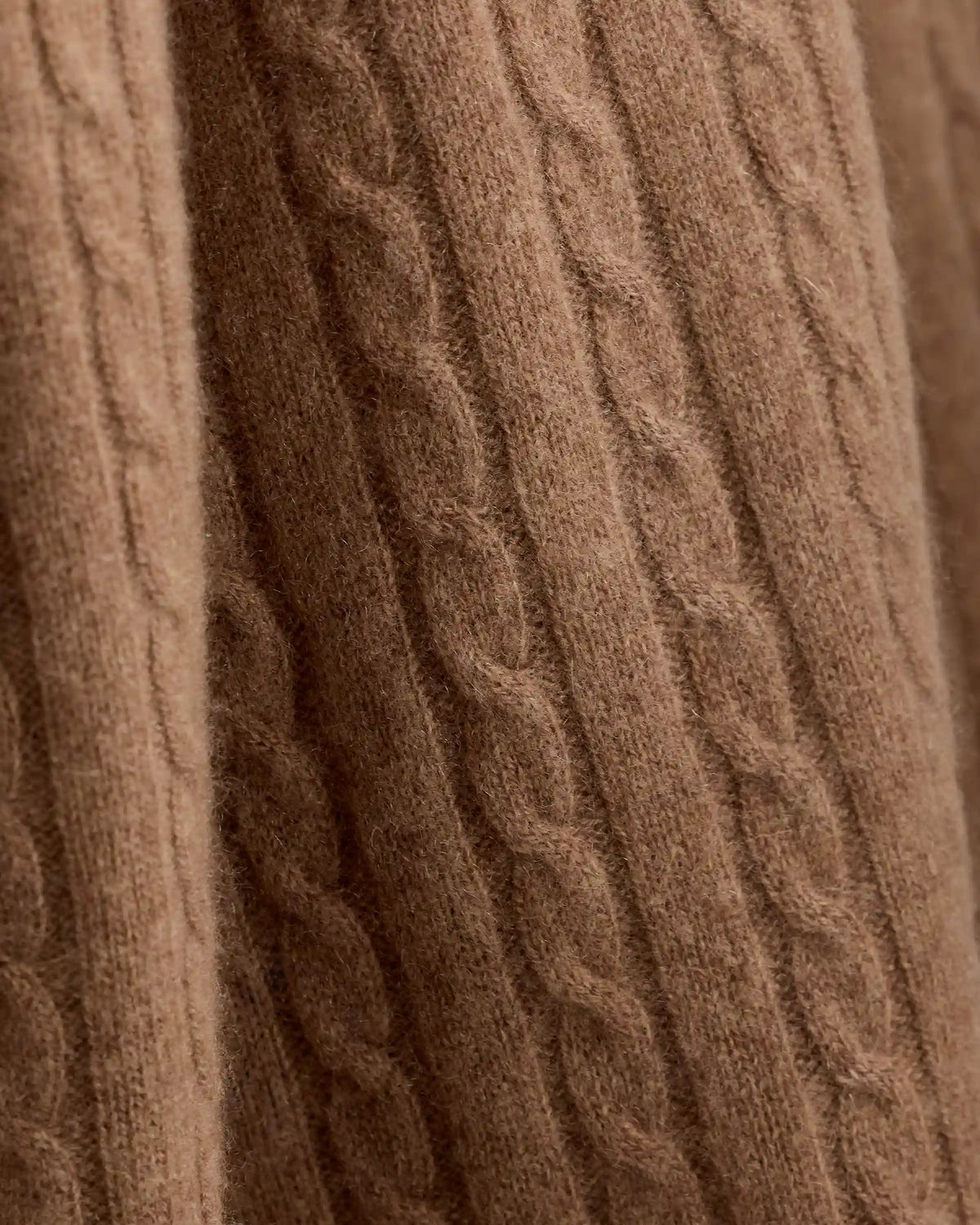 Cable Knit Cashmere Throw