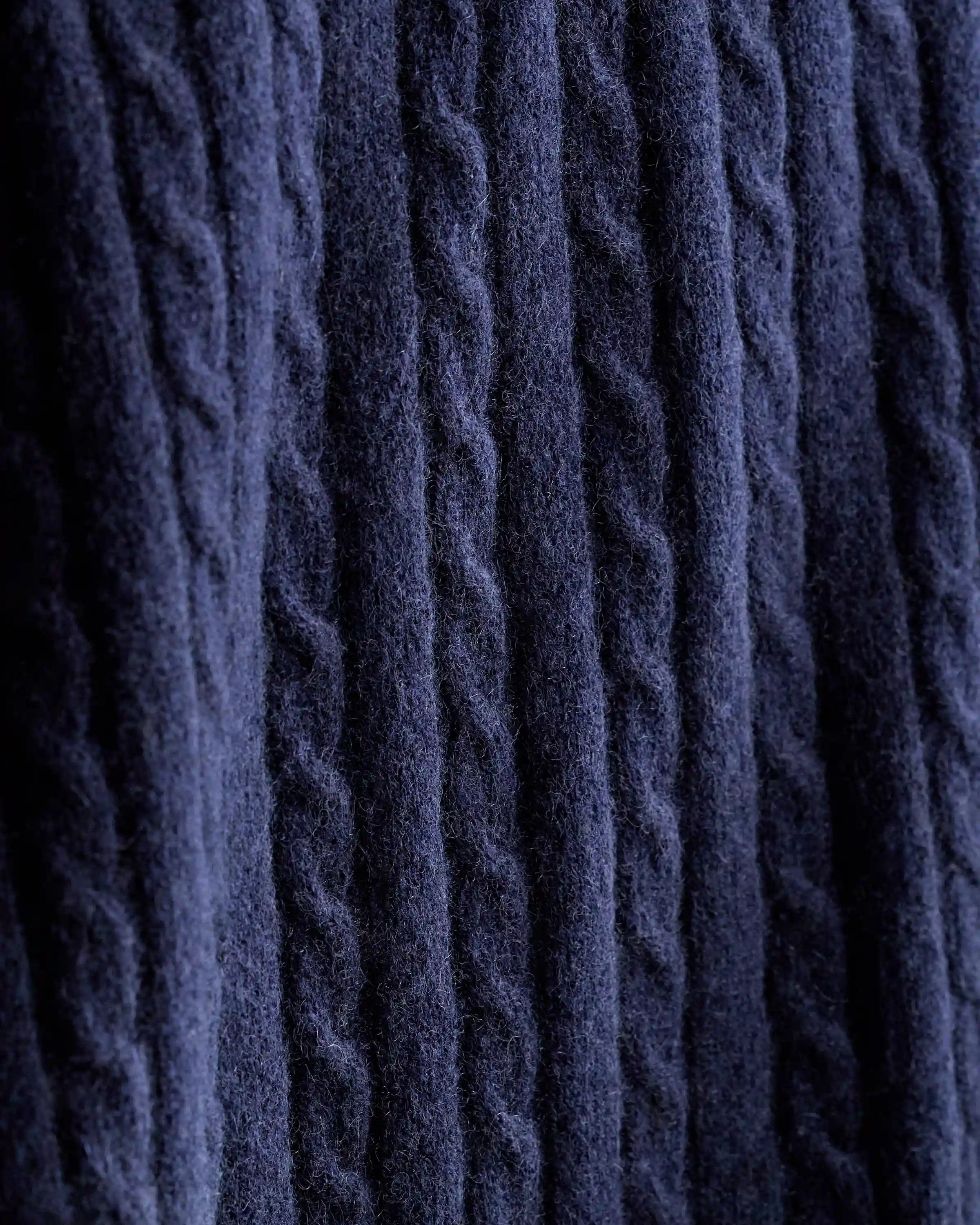 Cable Knit Cashmere Throw