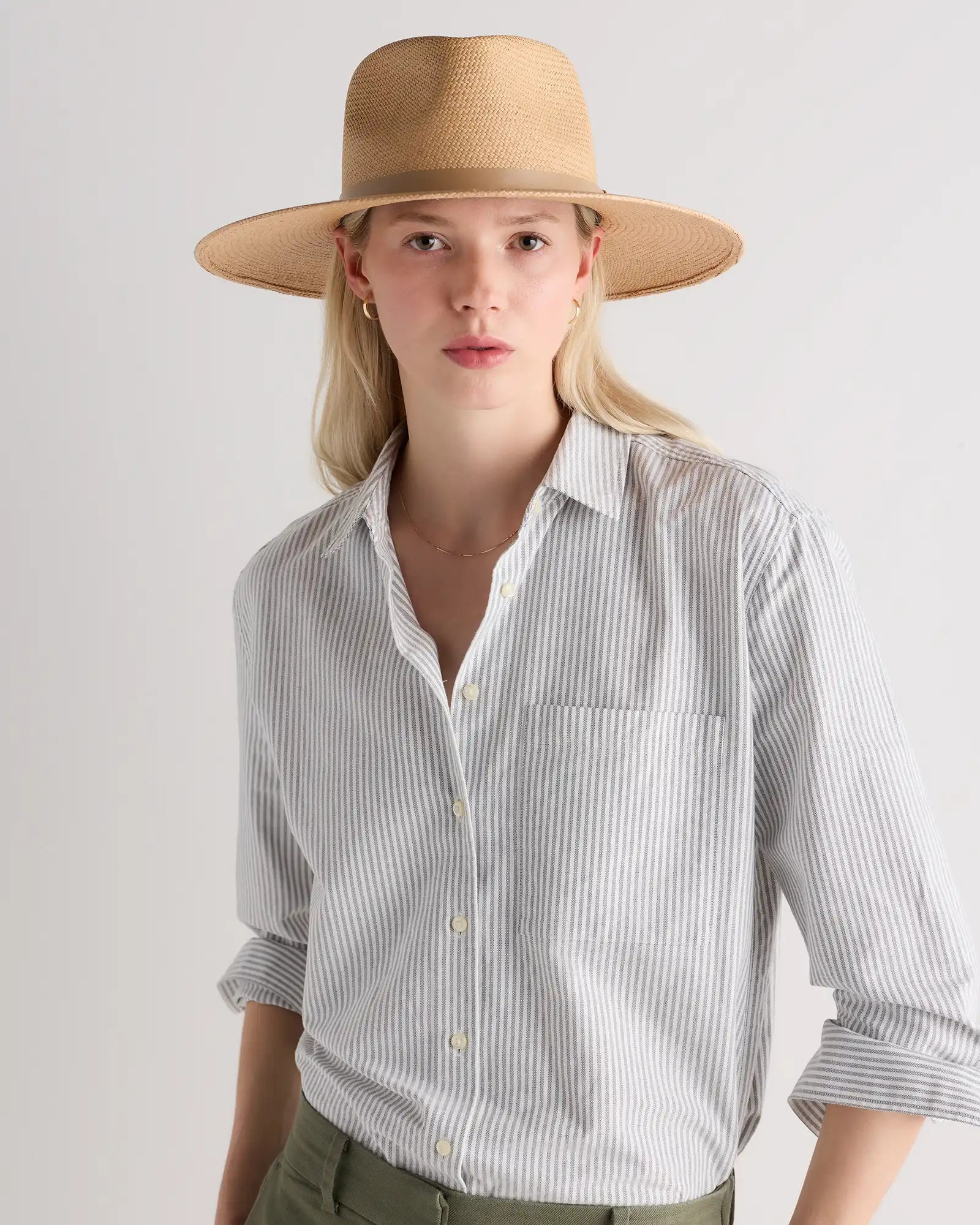 Toquilla Straw Wide Brim Panama Hat