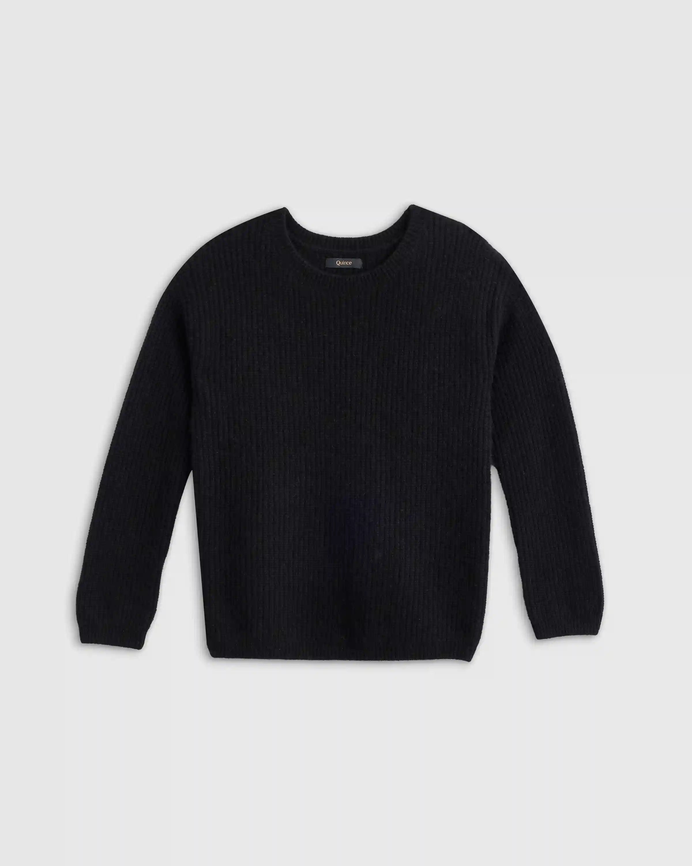 Washable Cashmere Fisherman Tunic Sweater