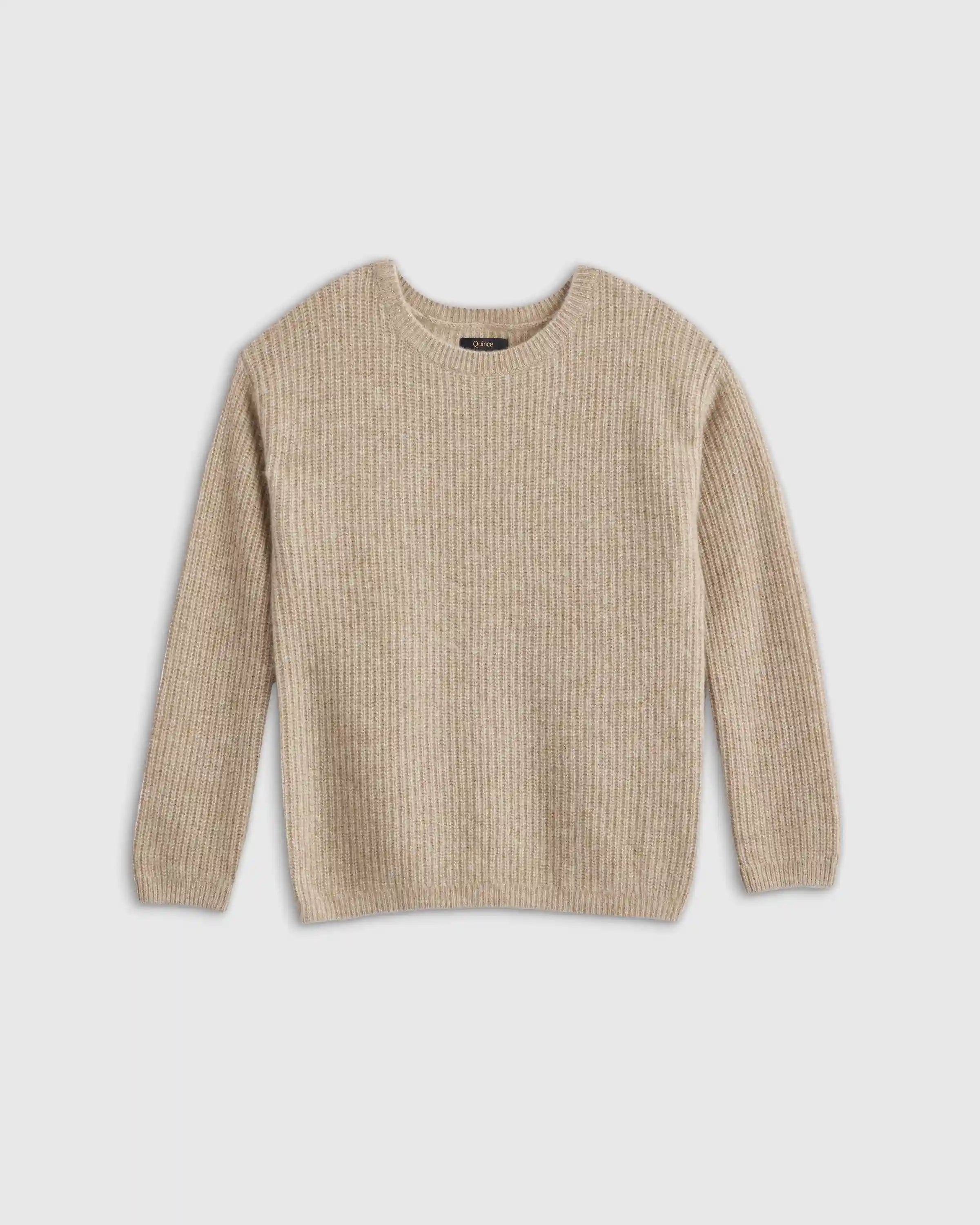 Washable Cashmere Fisherman Tunic Sweater