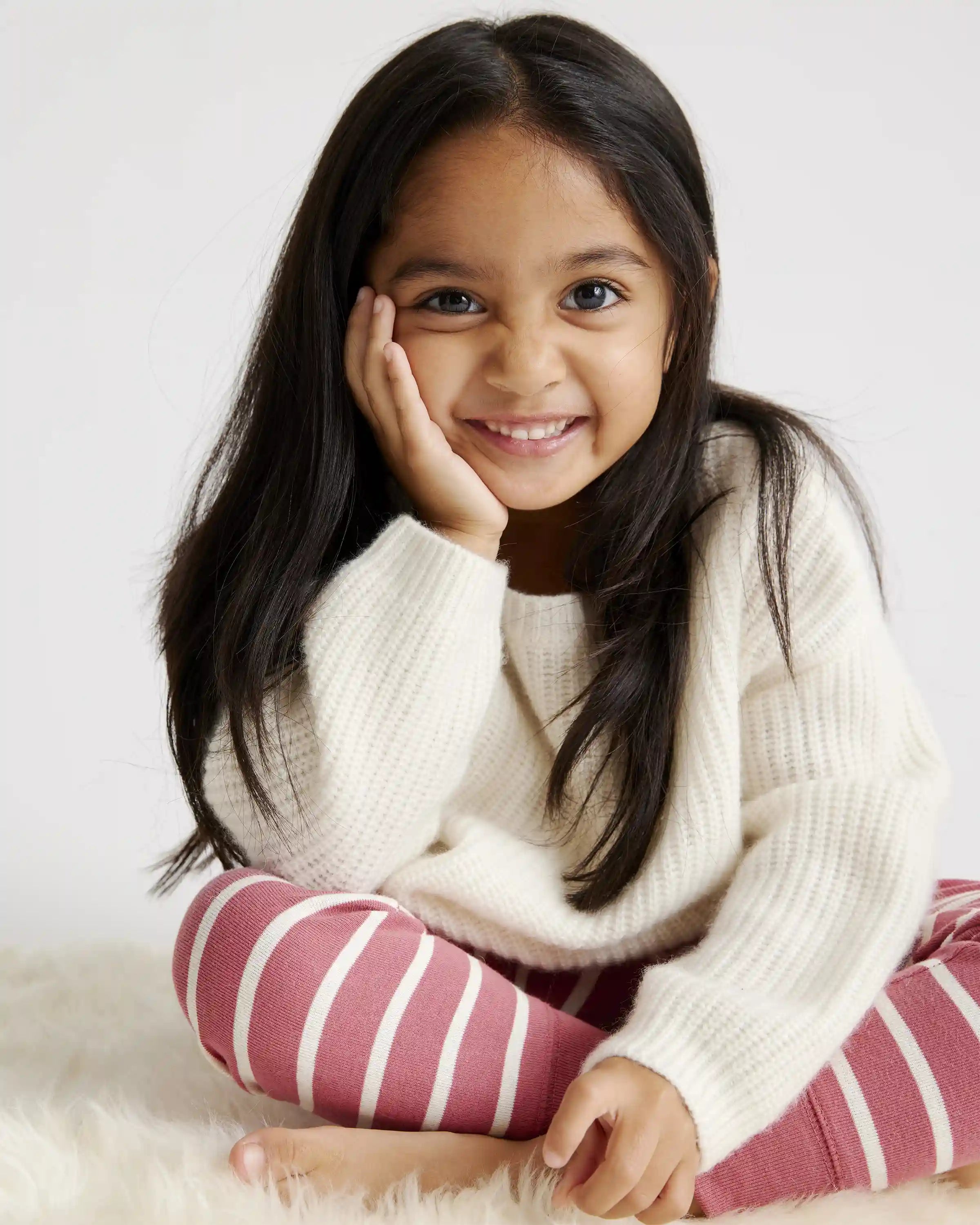 Washable Cashmere Fisherman Tunic Sweater