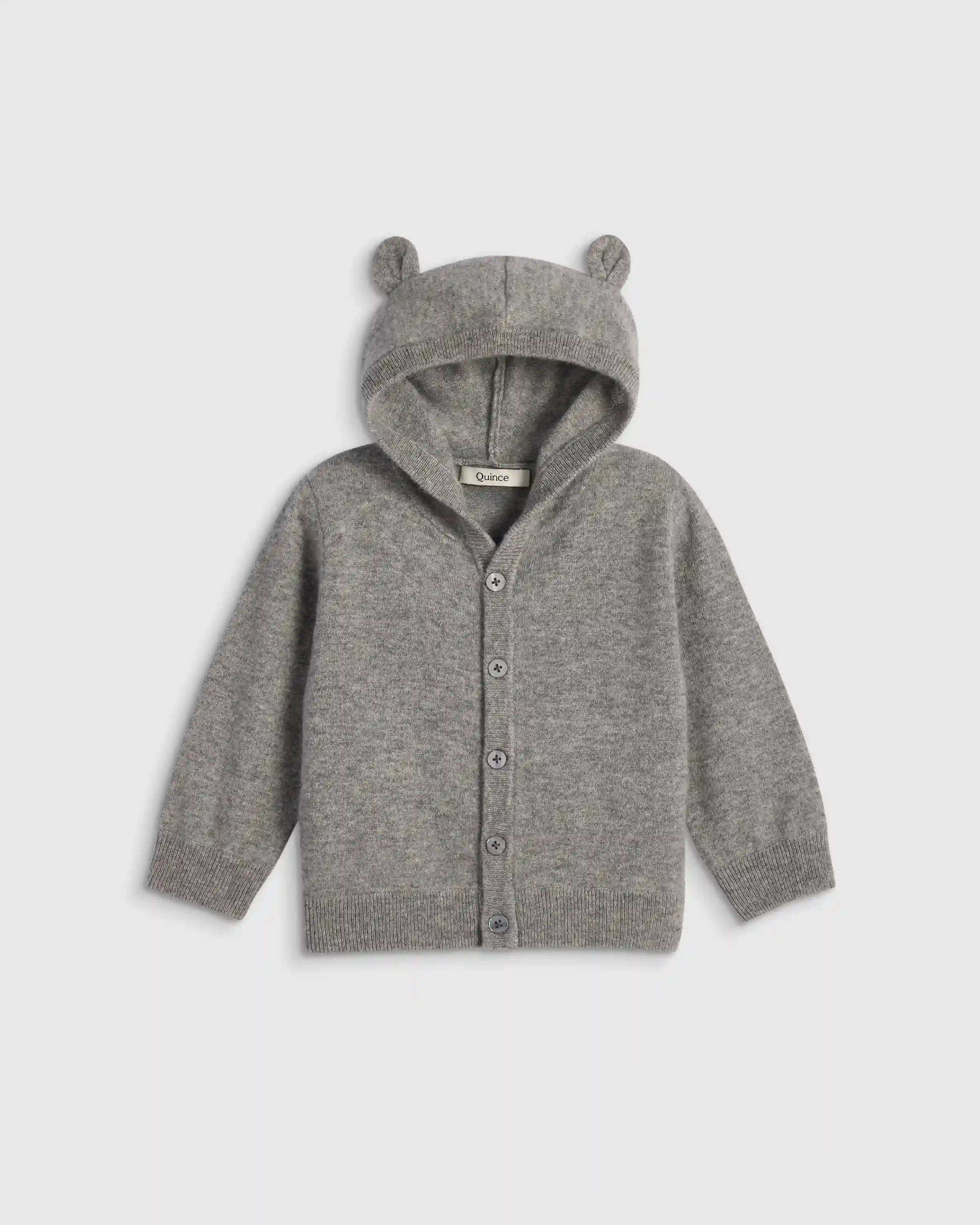Washable Cashmere Hooded Cardigan