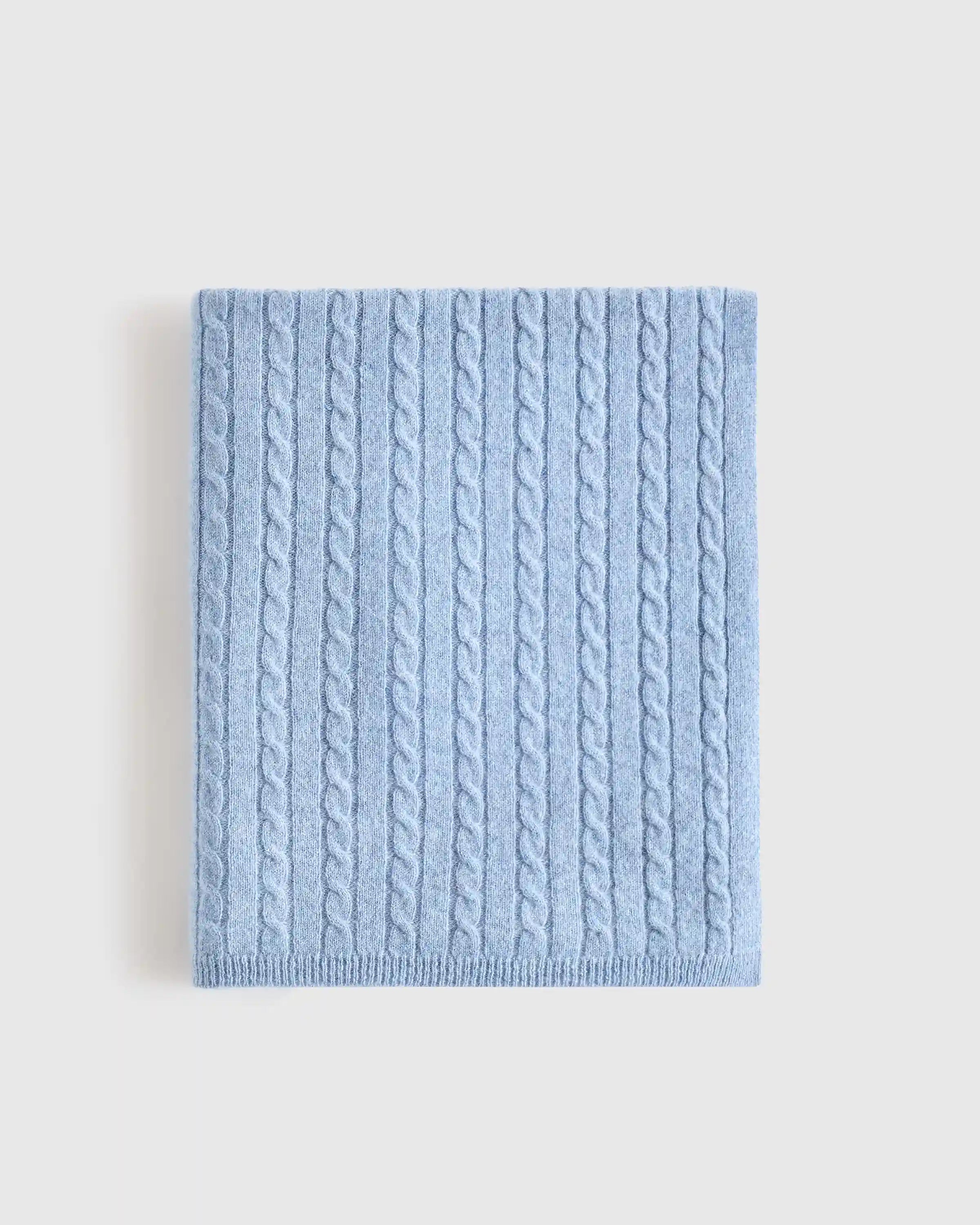 Mongolian Cashmere Cable Knit Baby Blanket